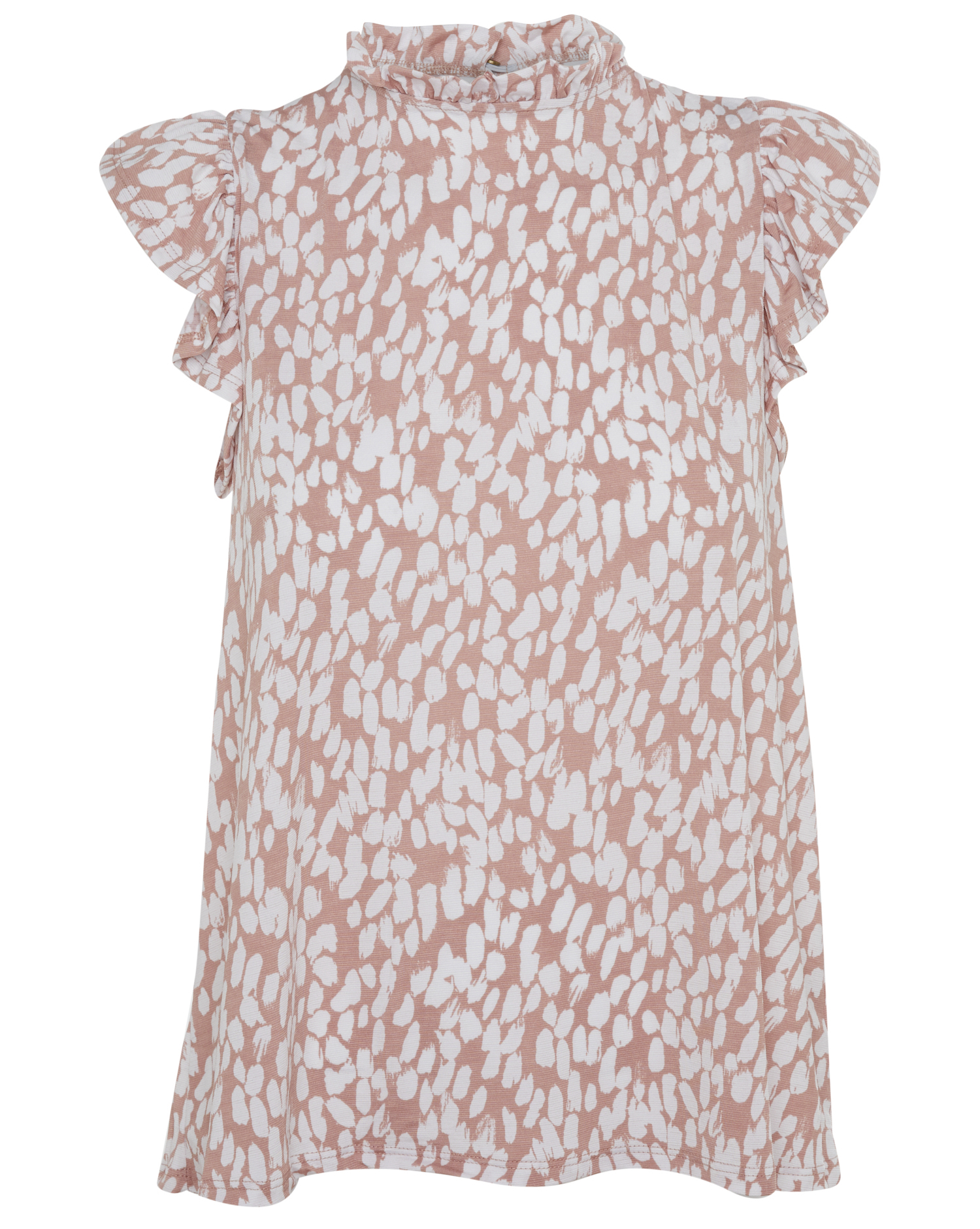 Ruffle Mock Neck Top