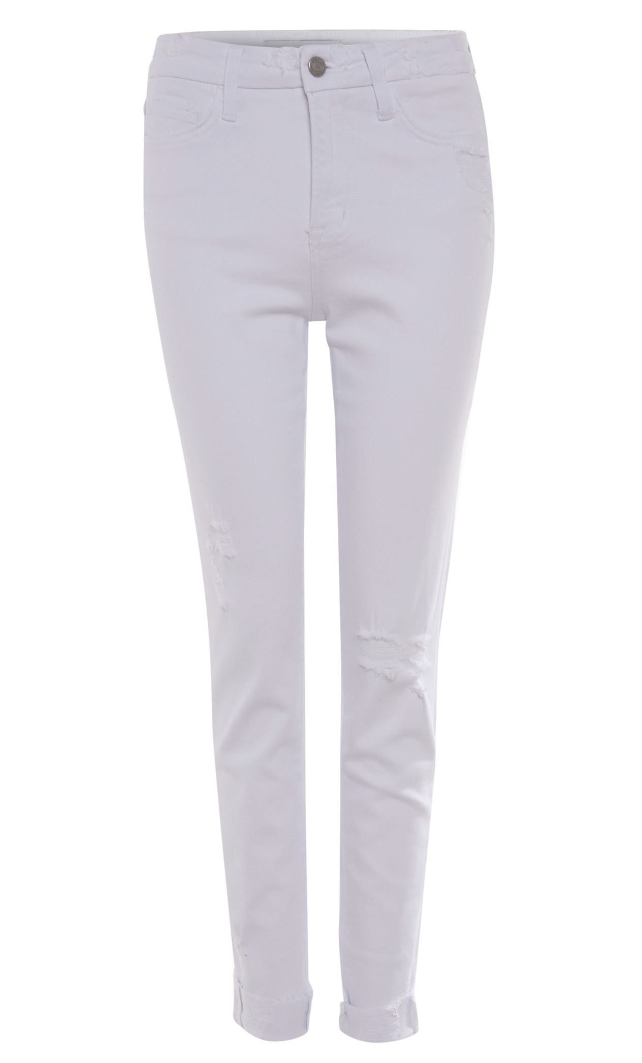 Distressed Cuffed Denim