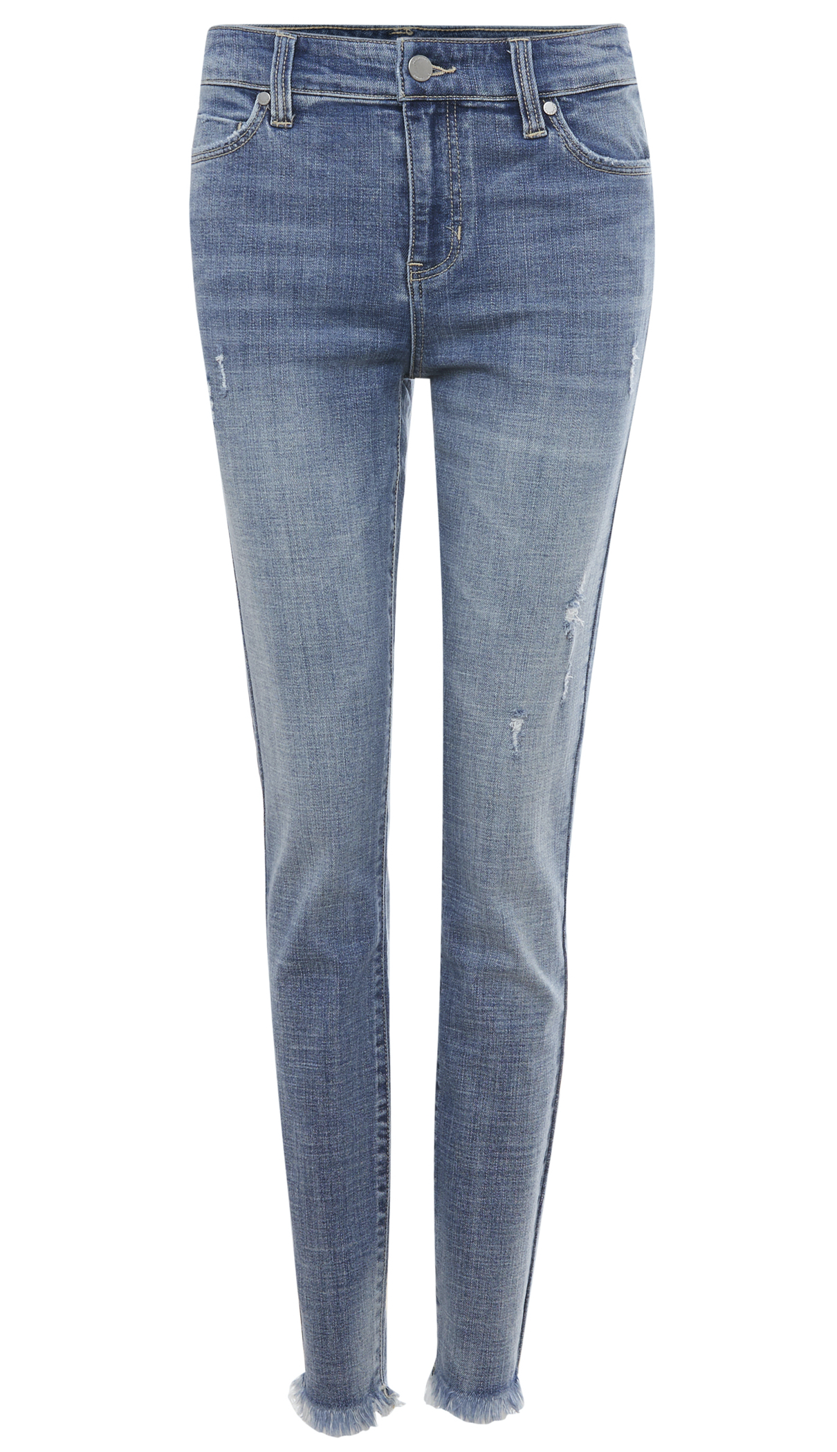 Liverpool Ankle with Frayed Hem Denim