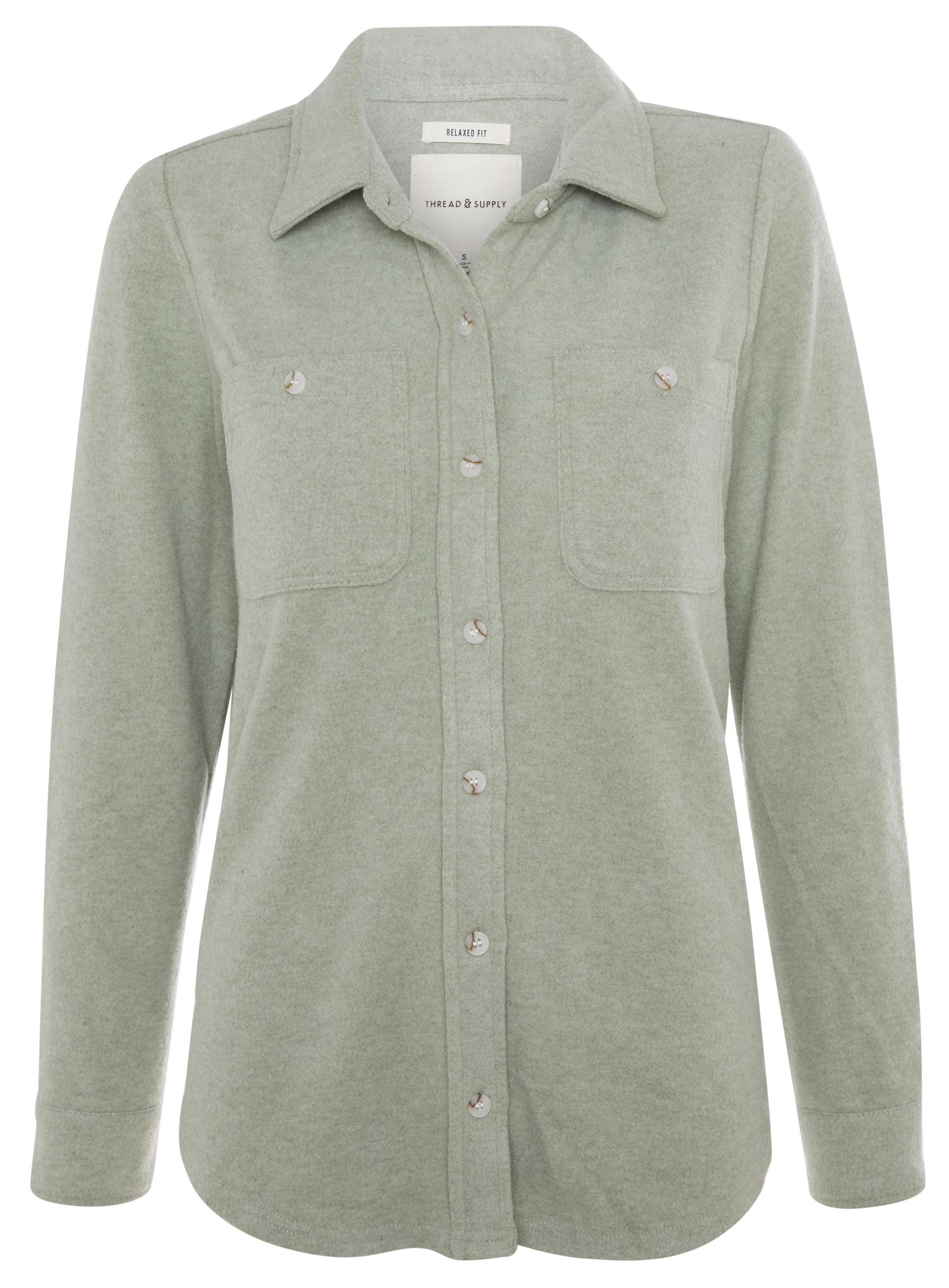 Thread & Supply Button Front Top