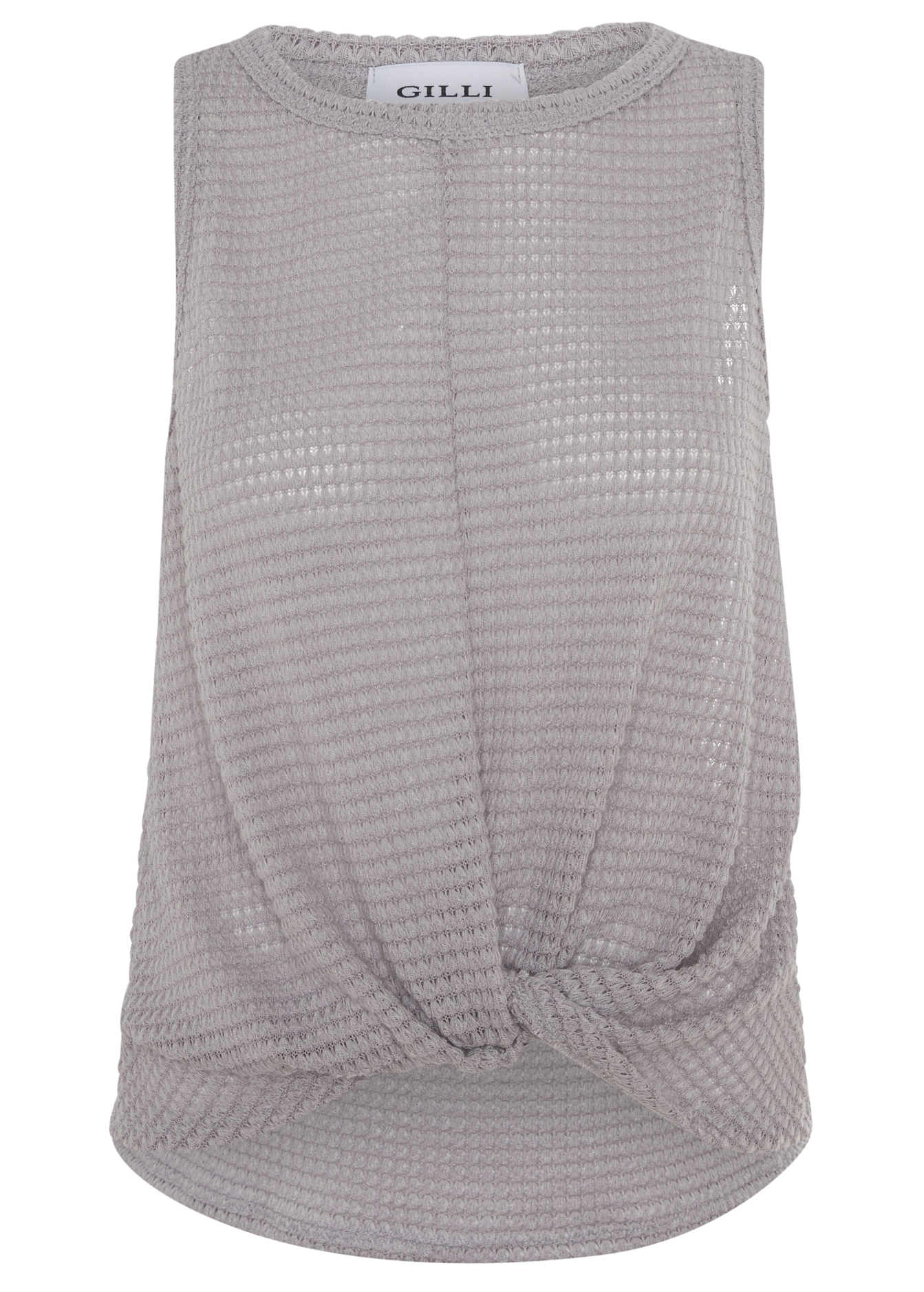 Sleeveless Front Twist Knit Top