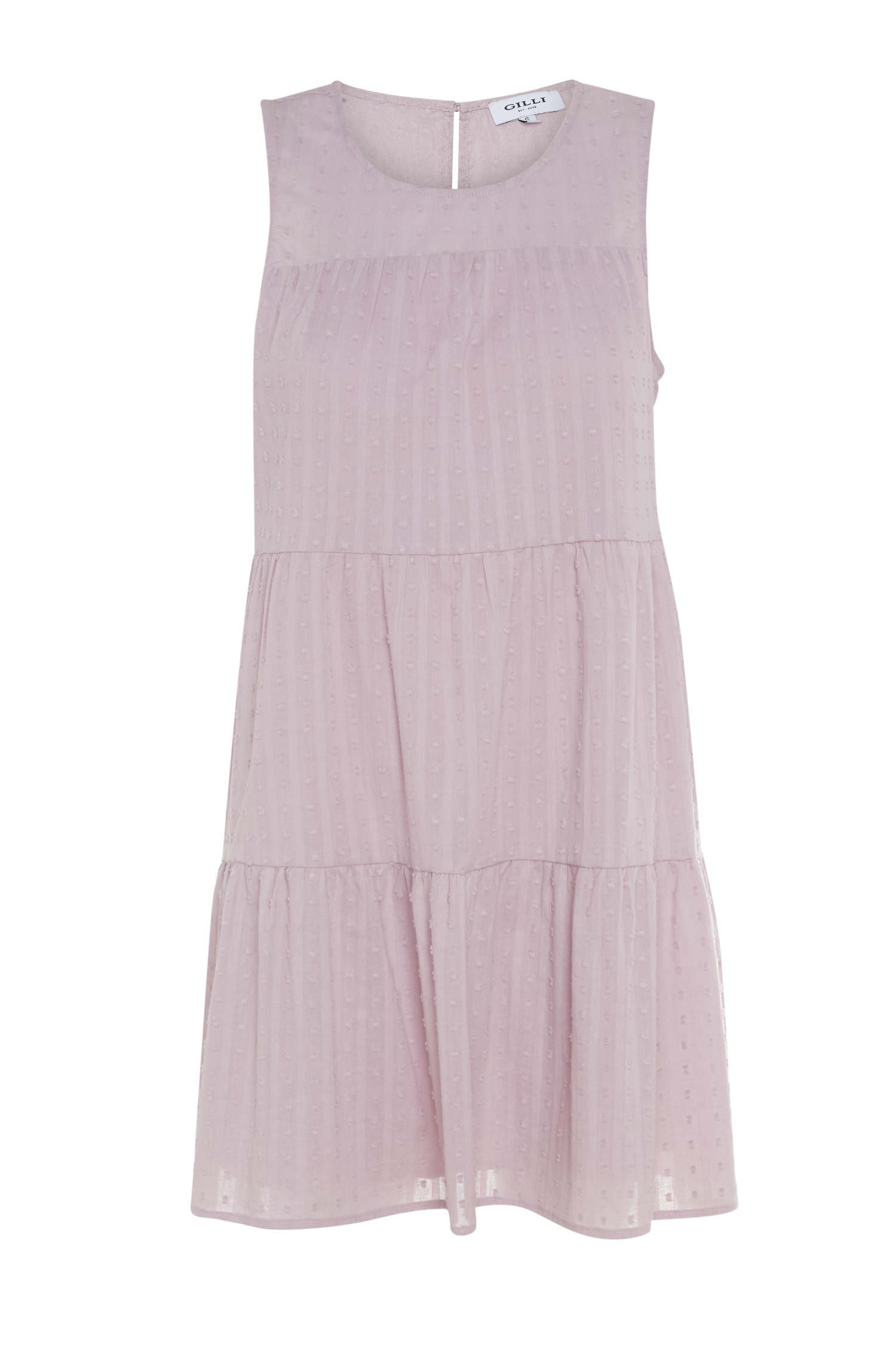 Pink Solid Sleeveless Mini Dress