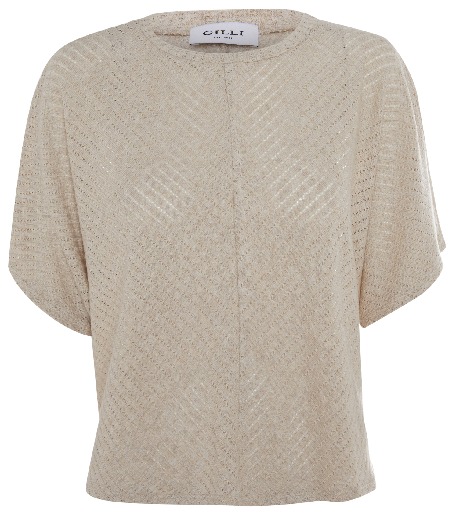 Short Sleeve Rib Knit Top