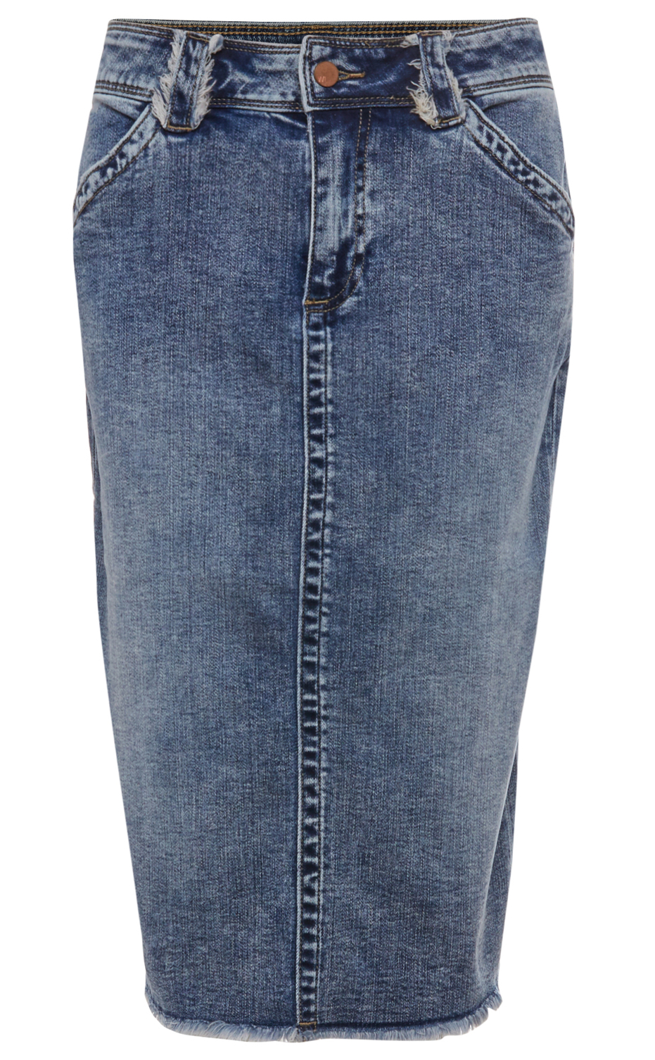 Denim Pencil Skirt
