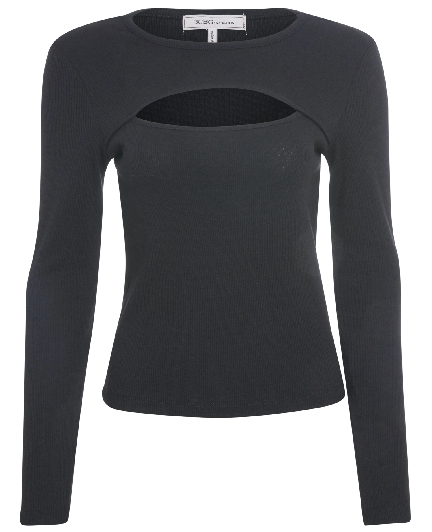 BCBGeneration Knit Cut Out Top