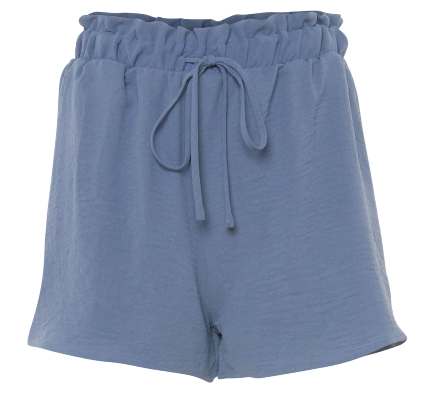 Elastic Waist Side Pocket Shorts