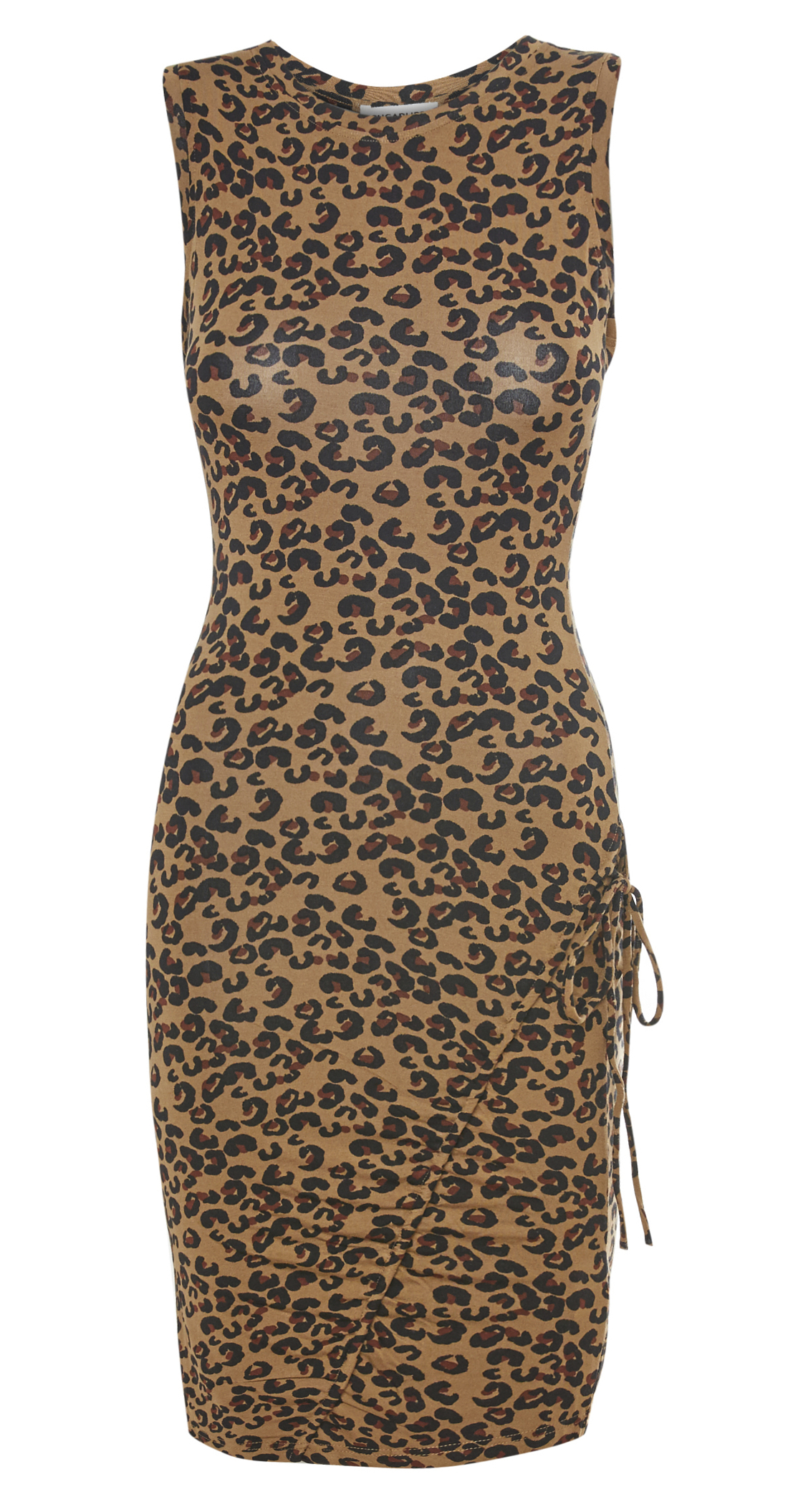 Ruched Bodycon Printed Dress