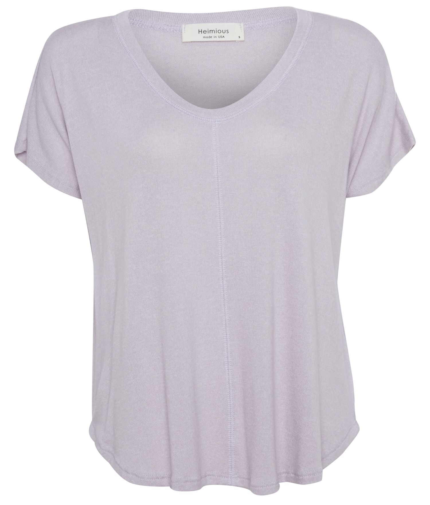 V-Scoop Short Sleeve Knit Top