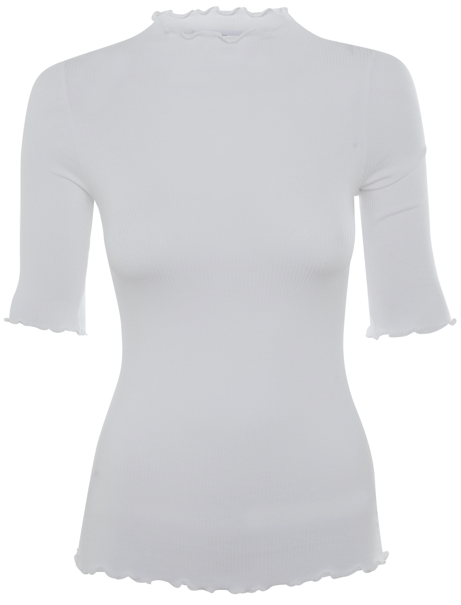 Mock Neck Short Sleeve Knit Top