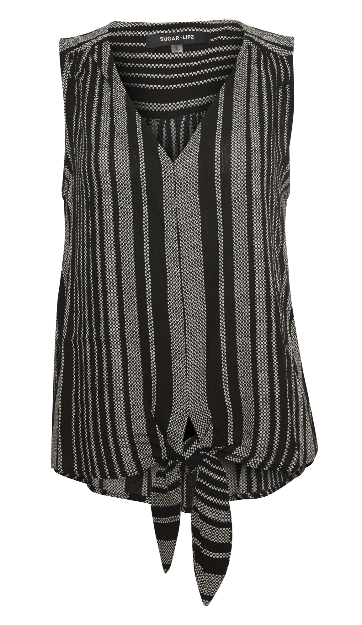 Sleeveless Striped Top