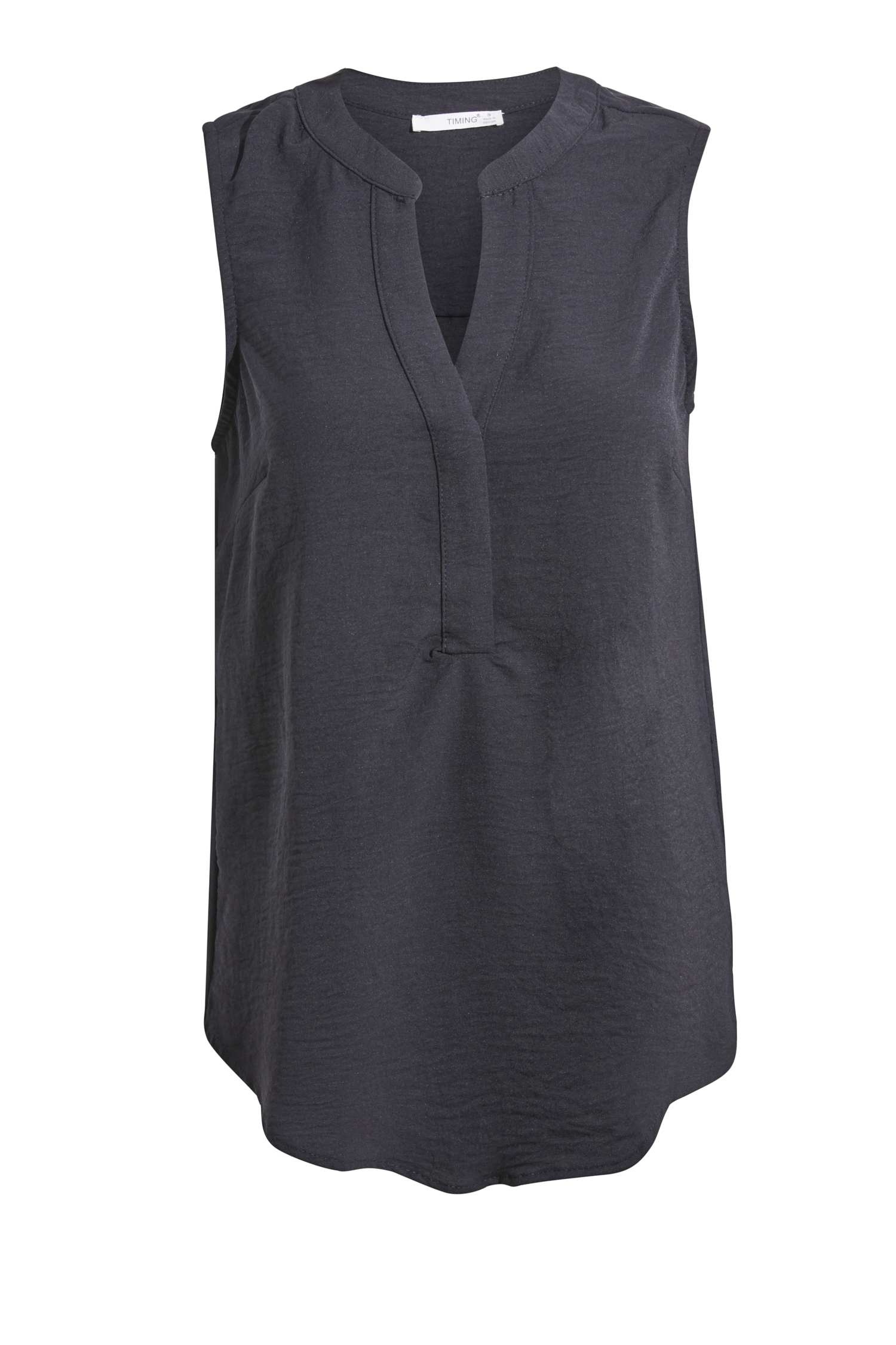 Split Neck Sleeveless Top