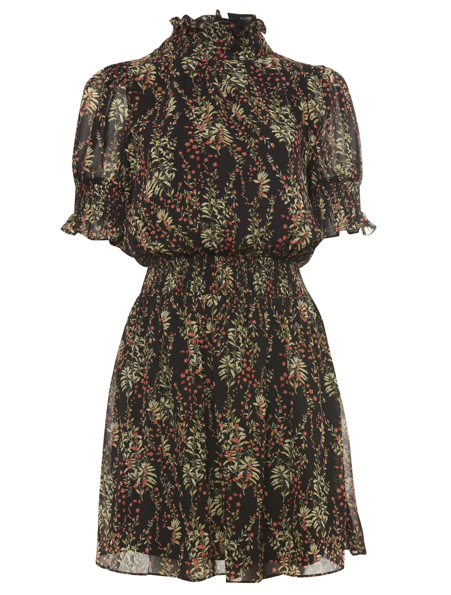 Smocked Neck Dress