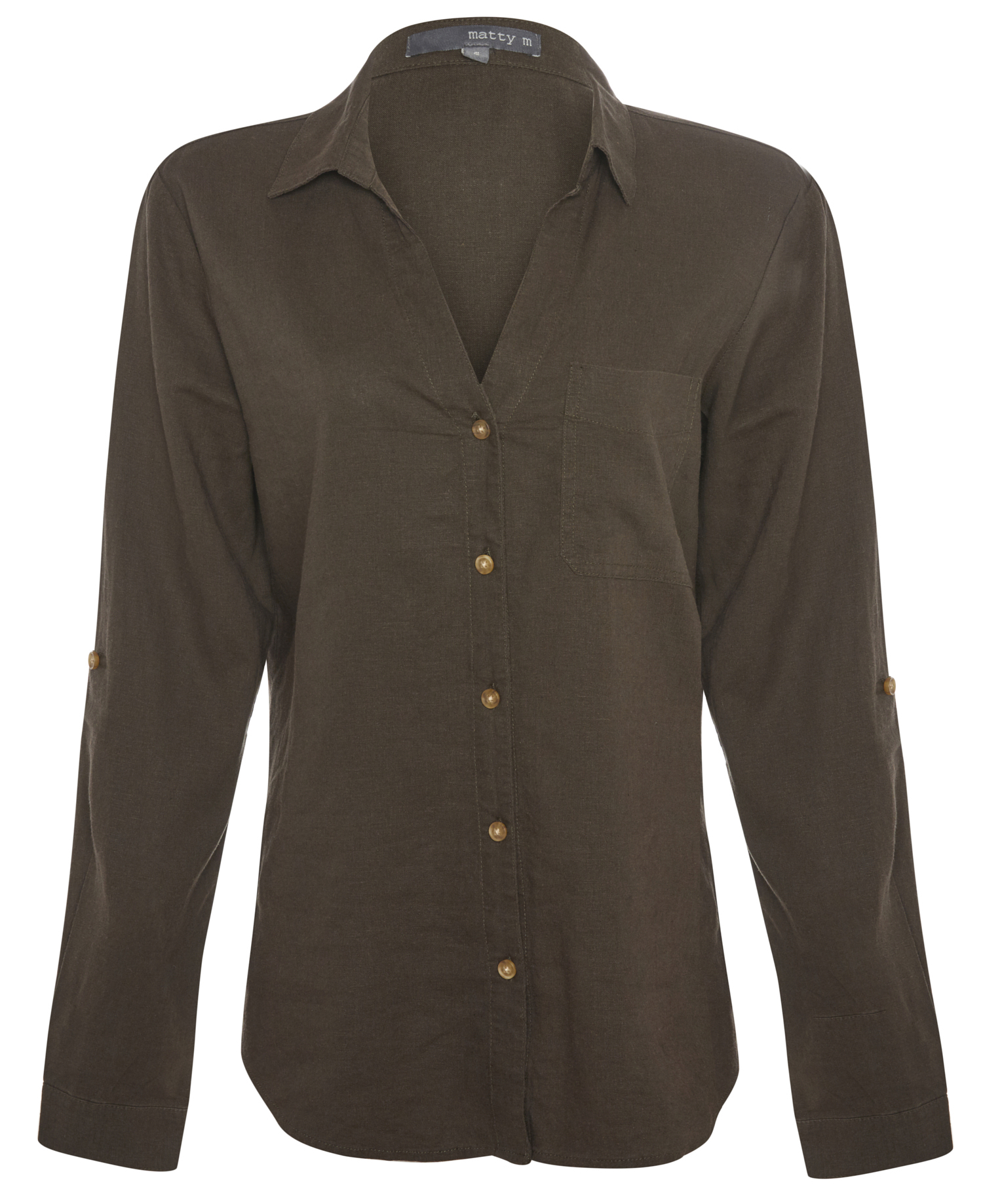 Roll Cuff Linen Shirt