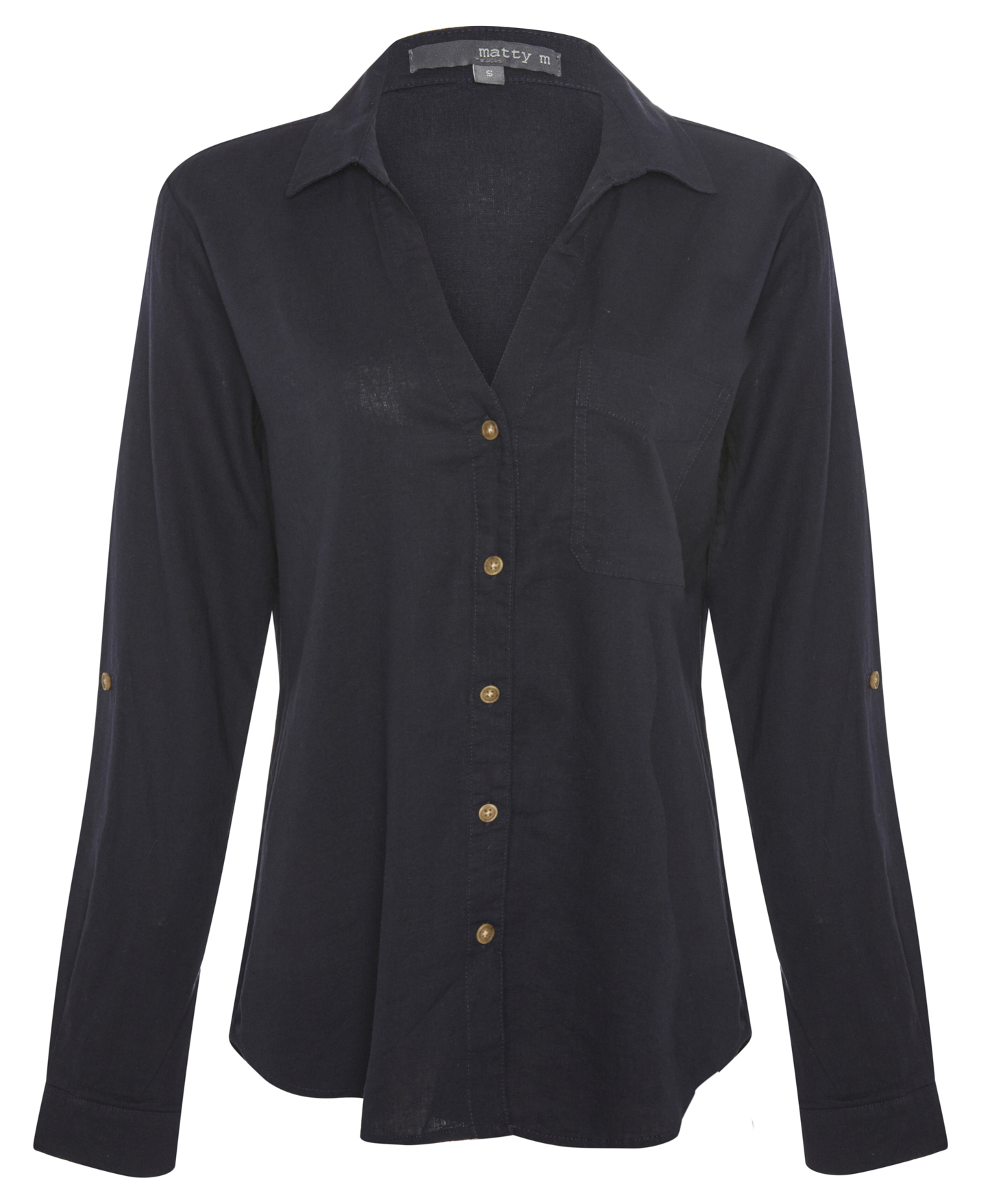 Roll Cuff Linen Shirt