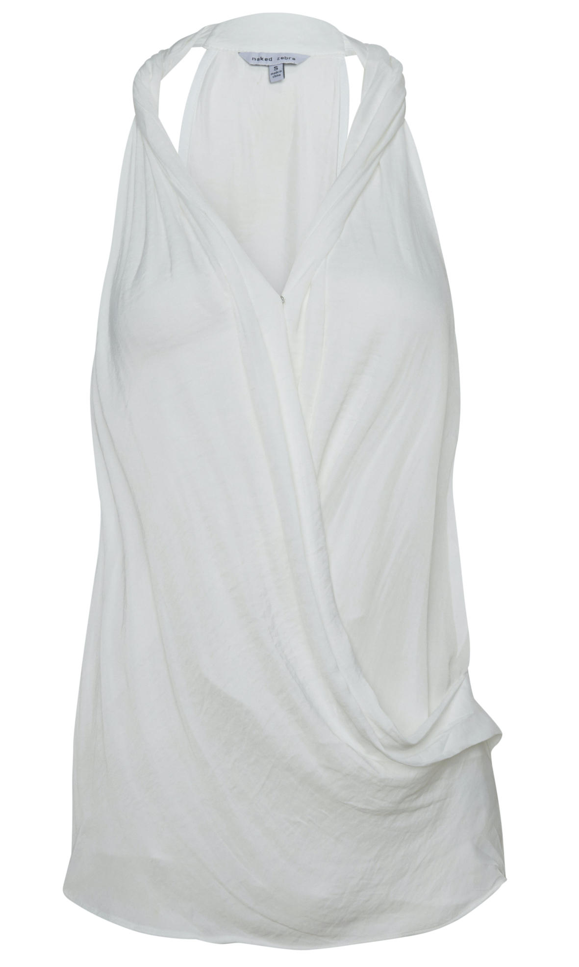 Sleeveless Surplice Blouse