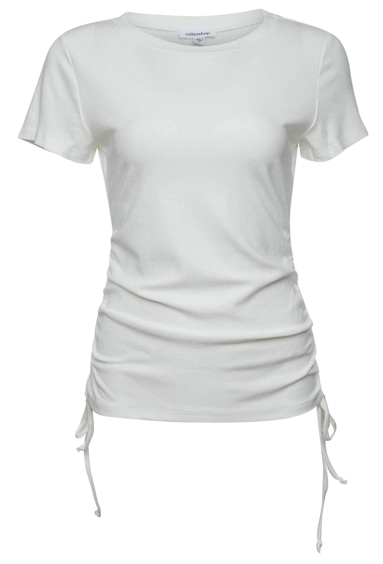 Ruched Side Short Sleeve Top