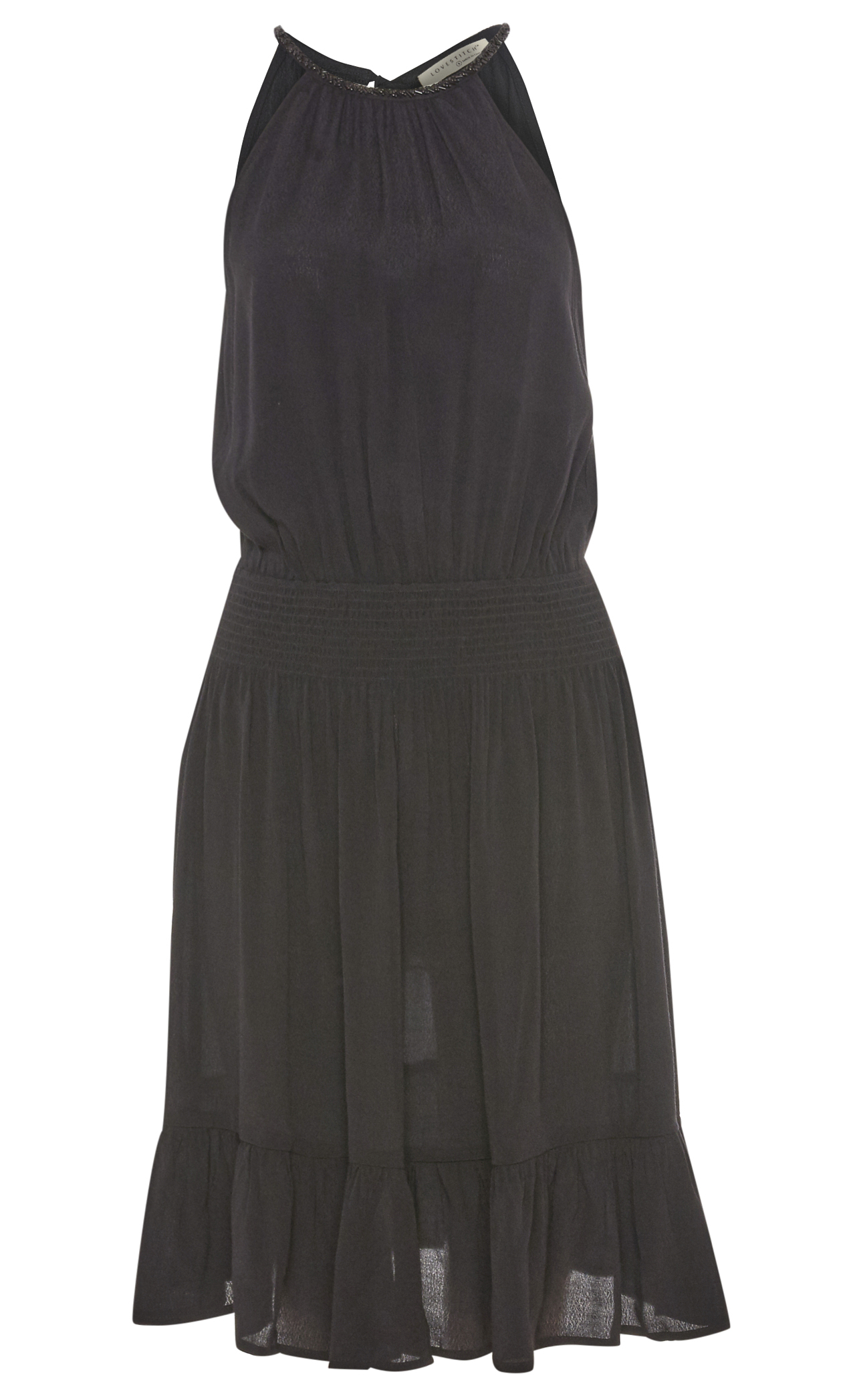 Beaded Halter Neck Dress