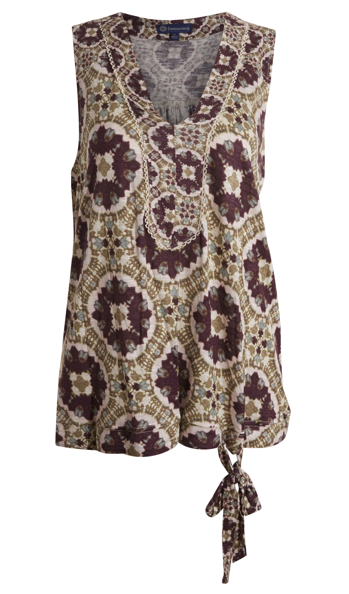 Democracy Sleeveless Knit Top