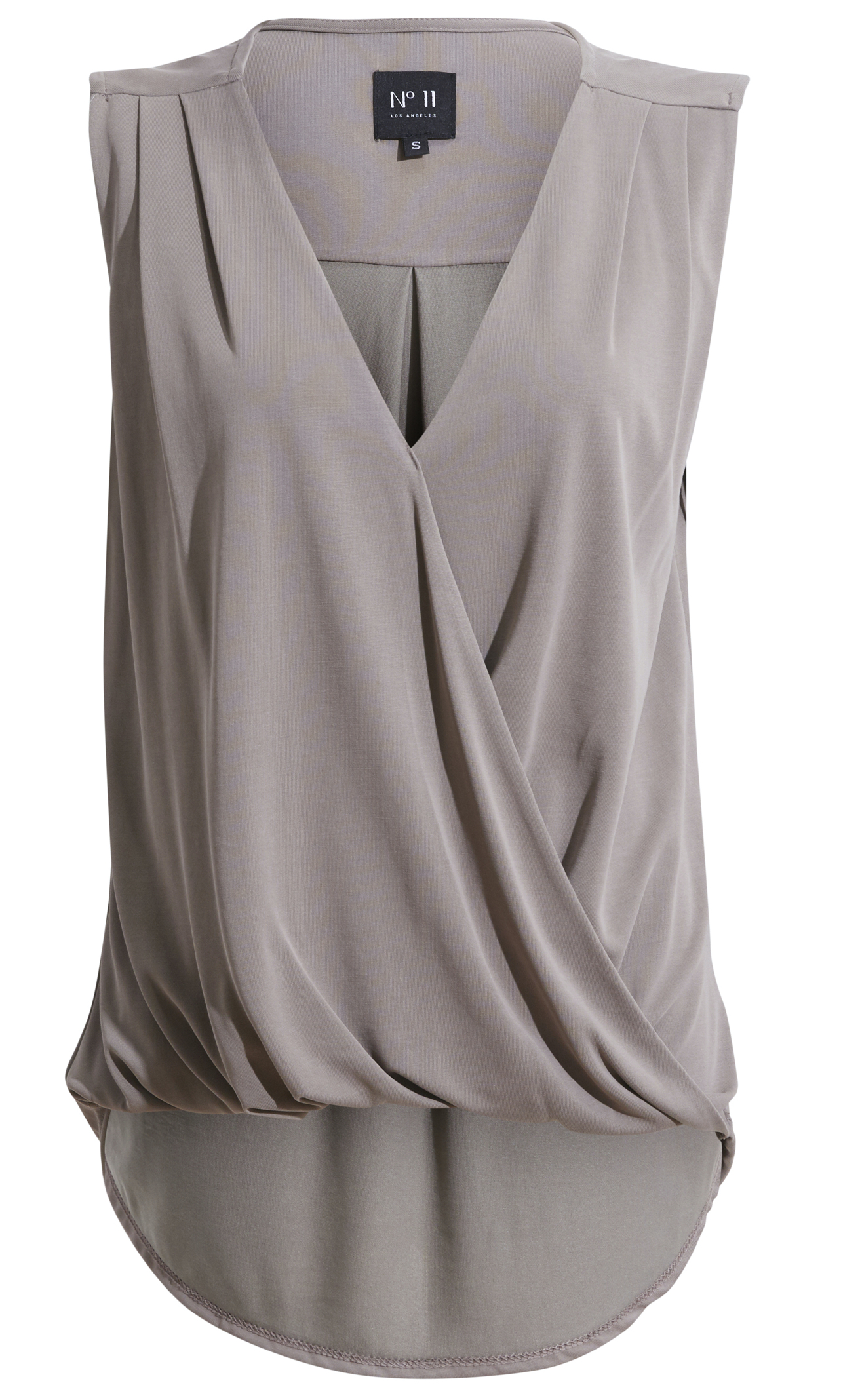 Sleeveless Surplice Top