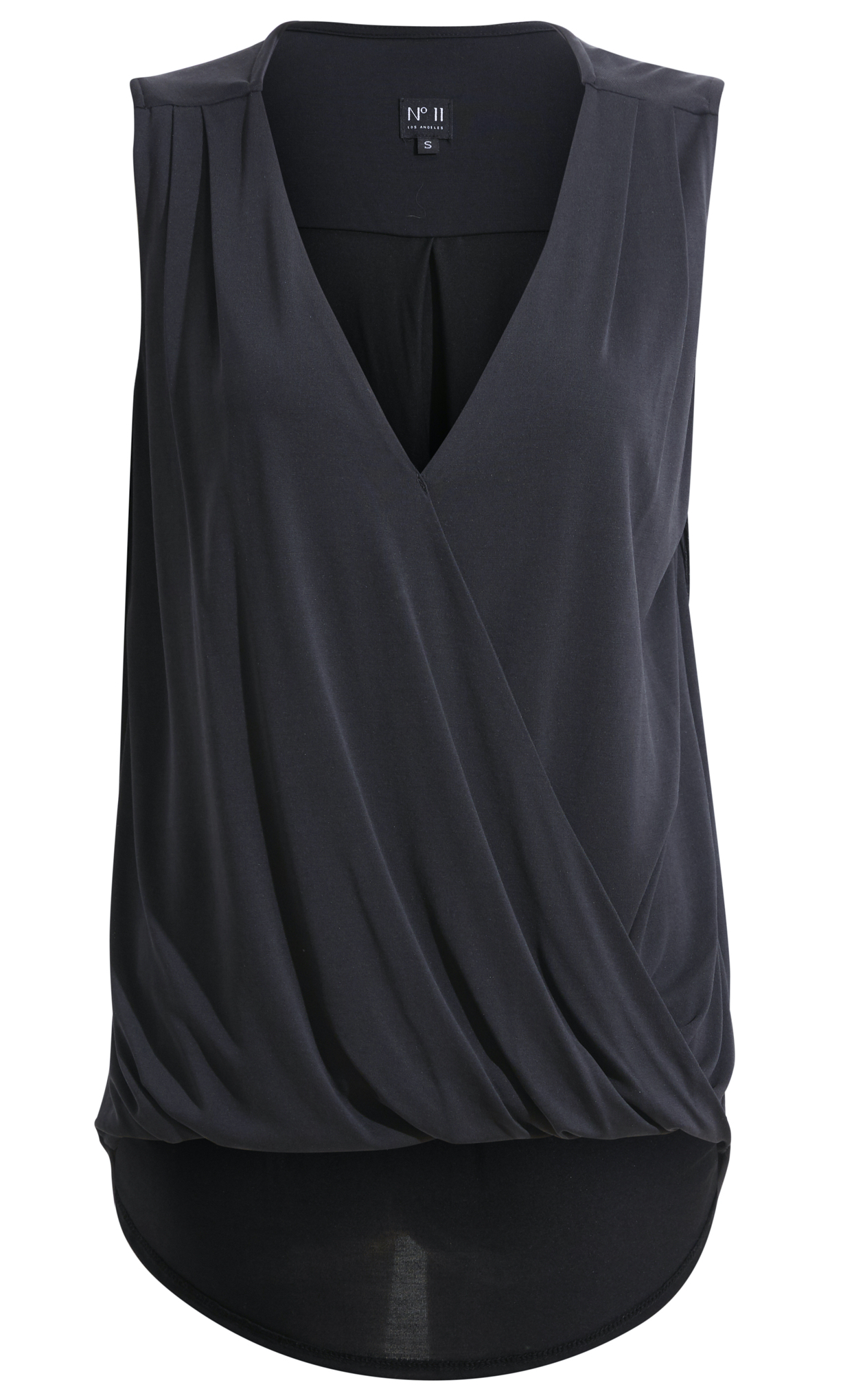 Sleeveless Surplice Top