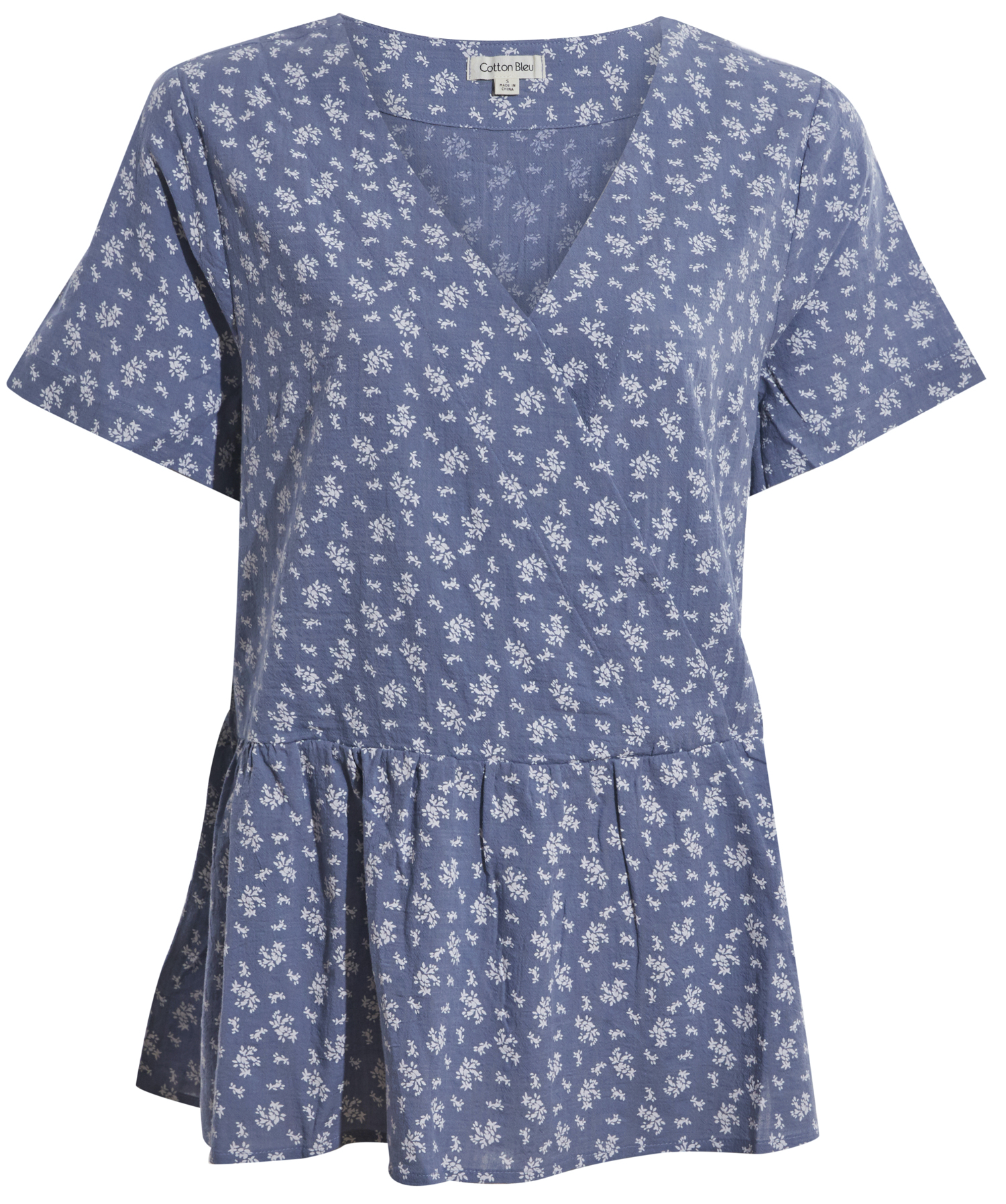 Floral Printed Surplice Top