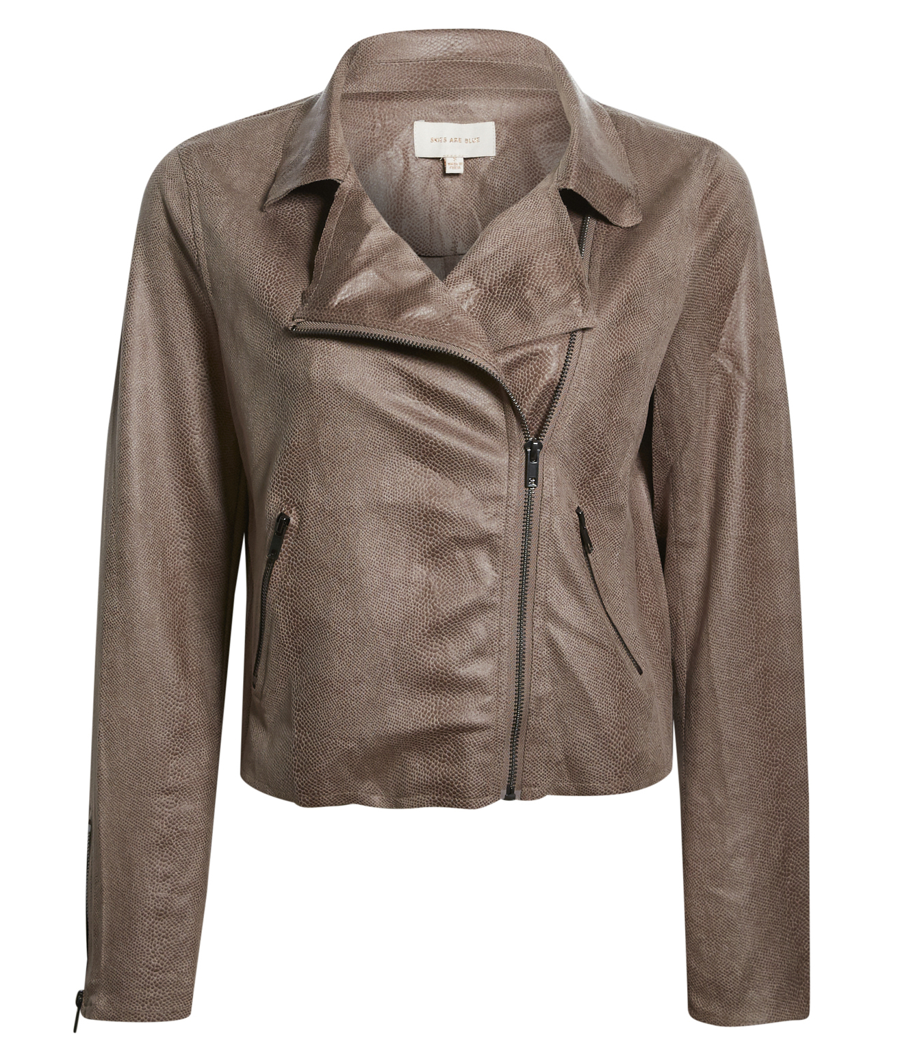 Faux Suede Moto Jacket