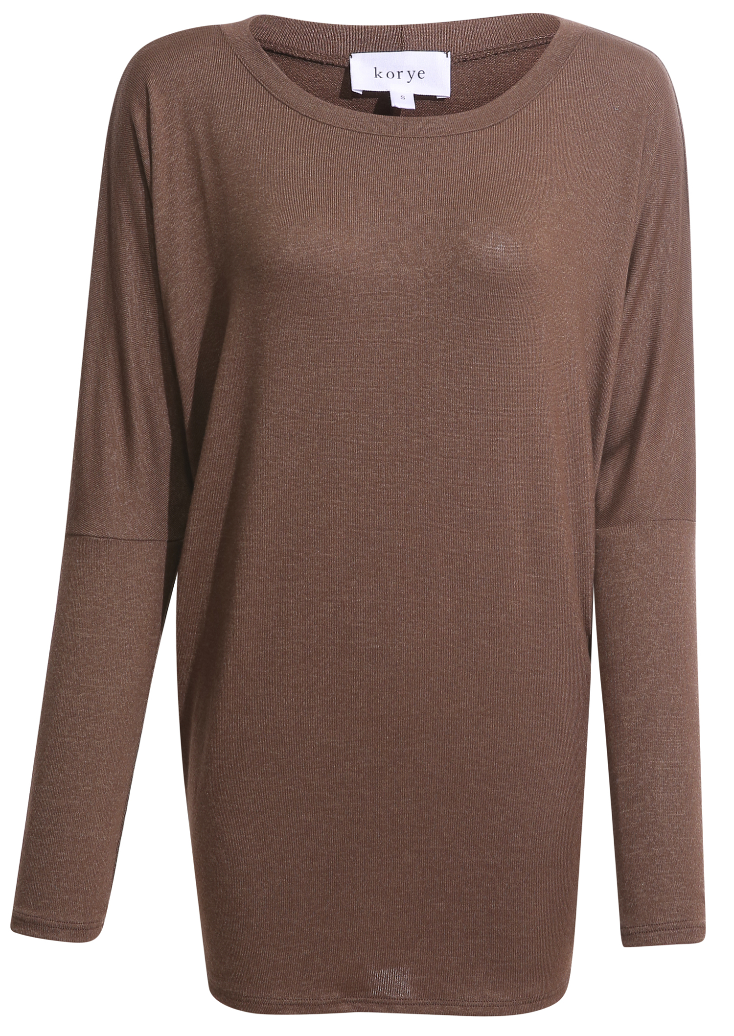 Boat Neck Long Sleeve Hacci Top