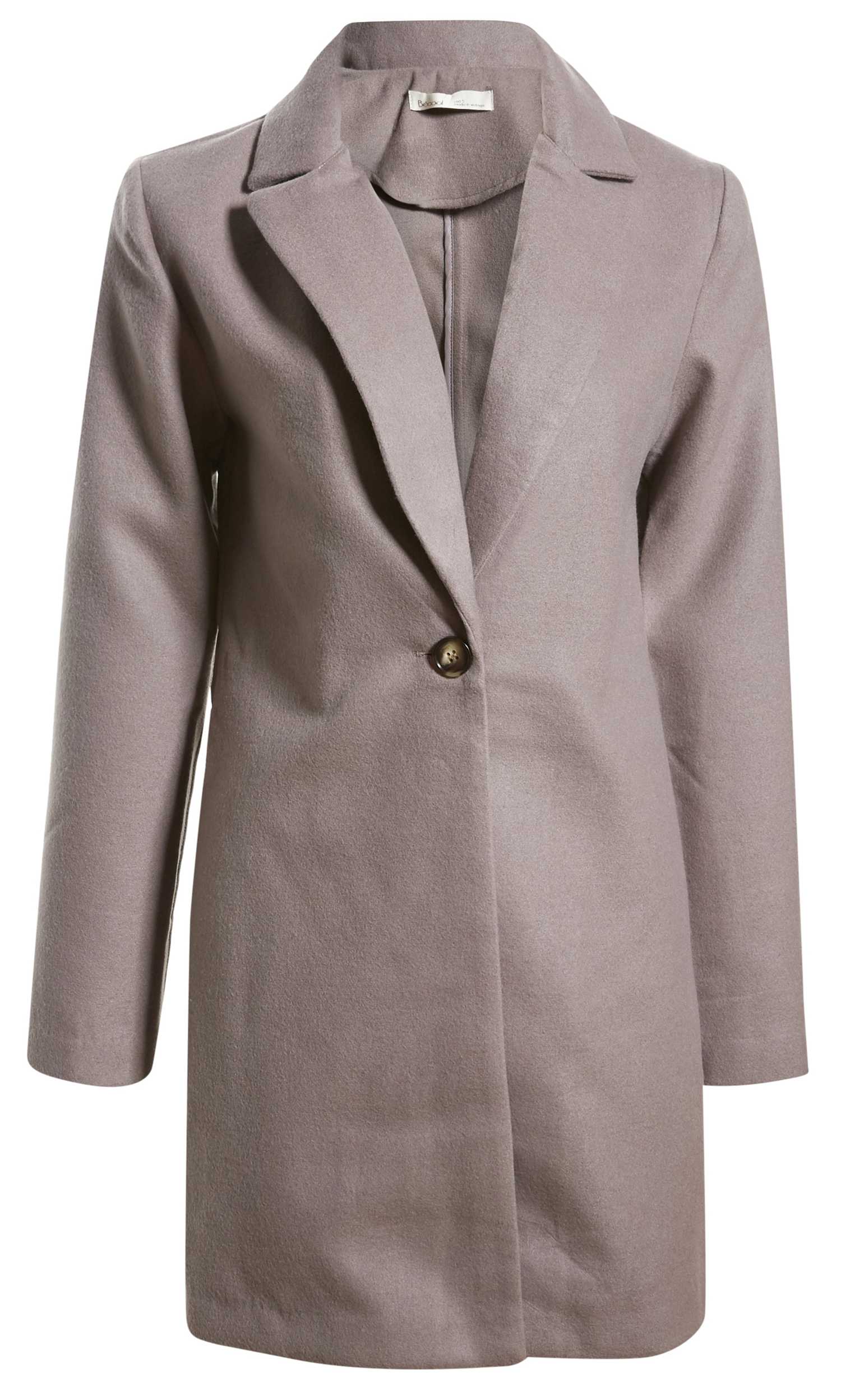 Single Button Front Coat