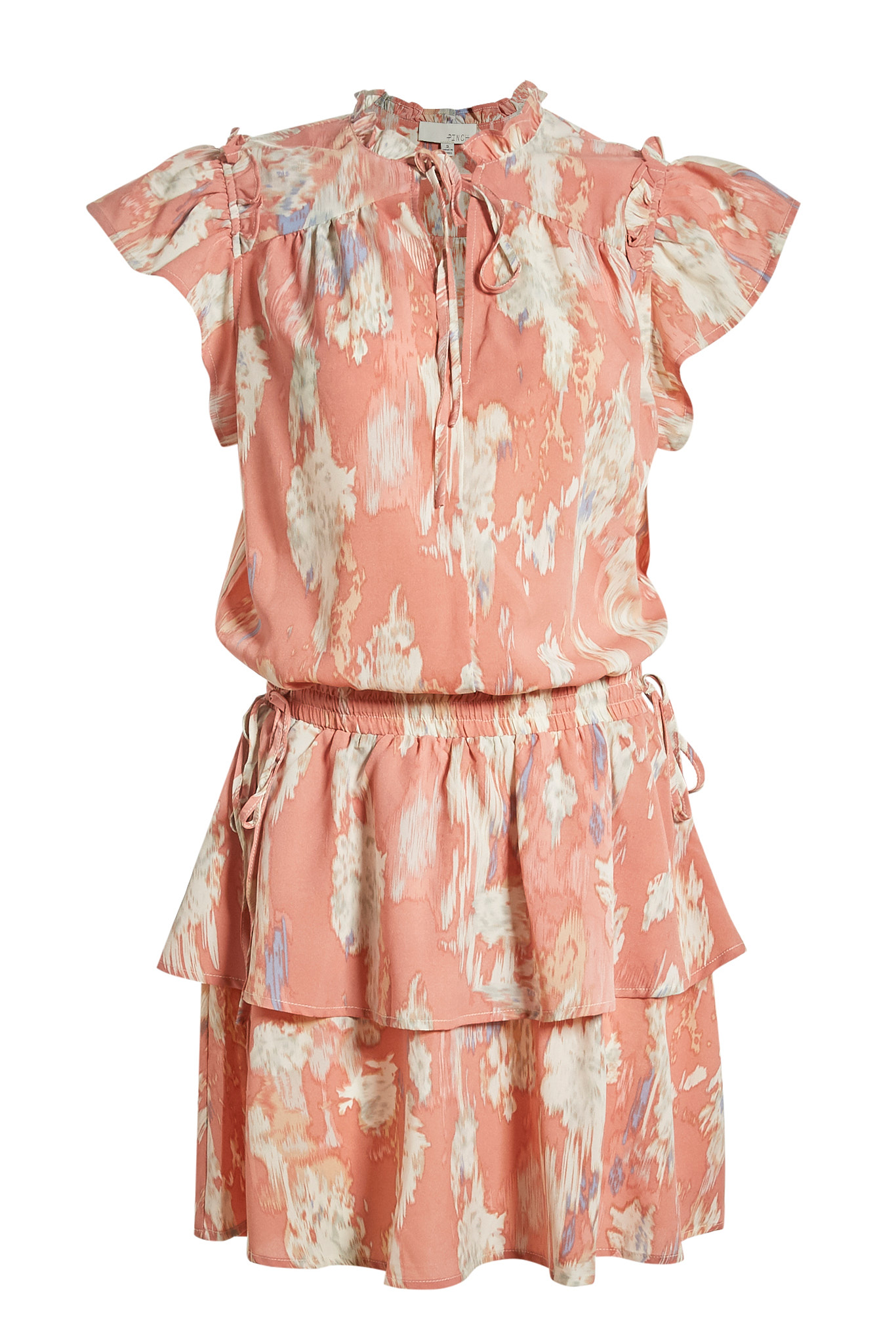 Watercolor Print Mini Dress