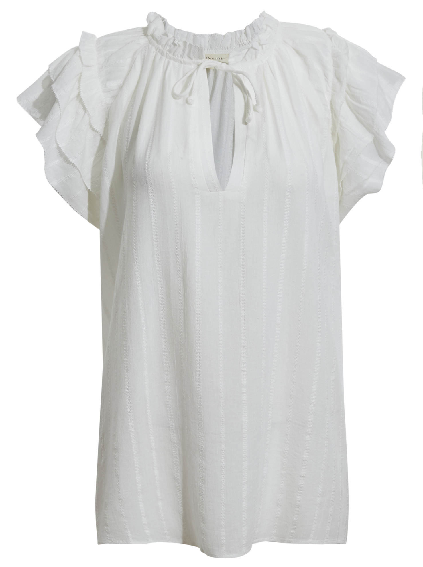 Ruffle Sleeve Blouse