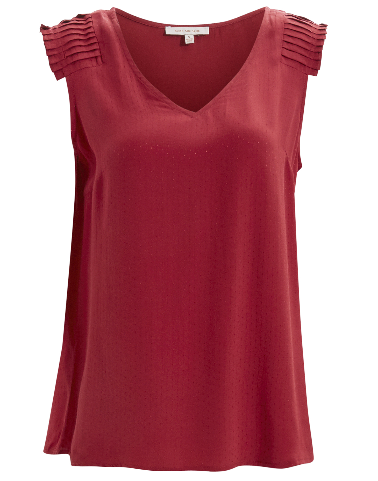 Pleated Shoulder Blouse