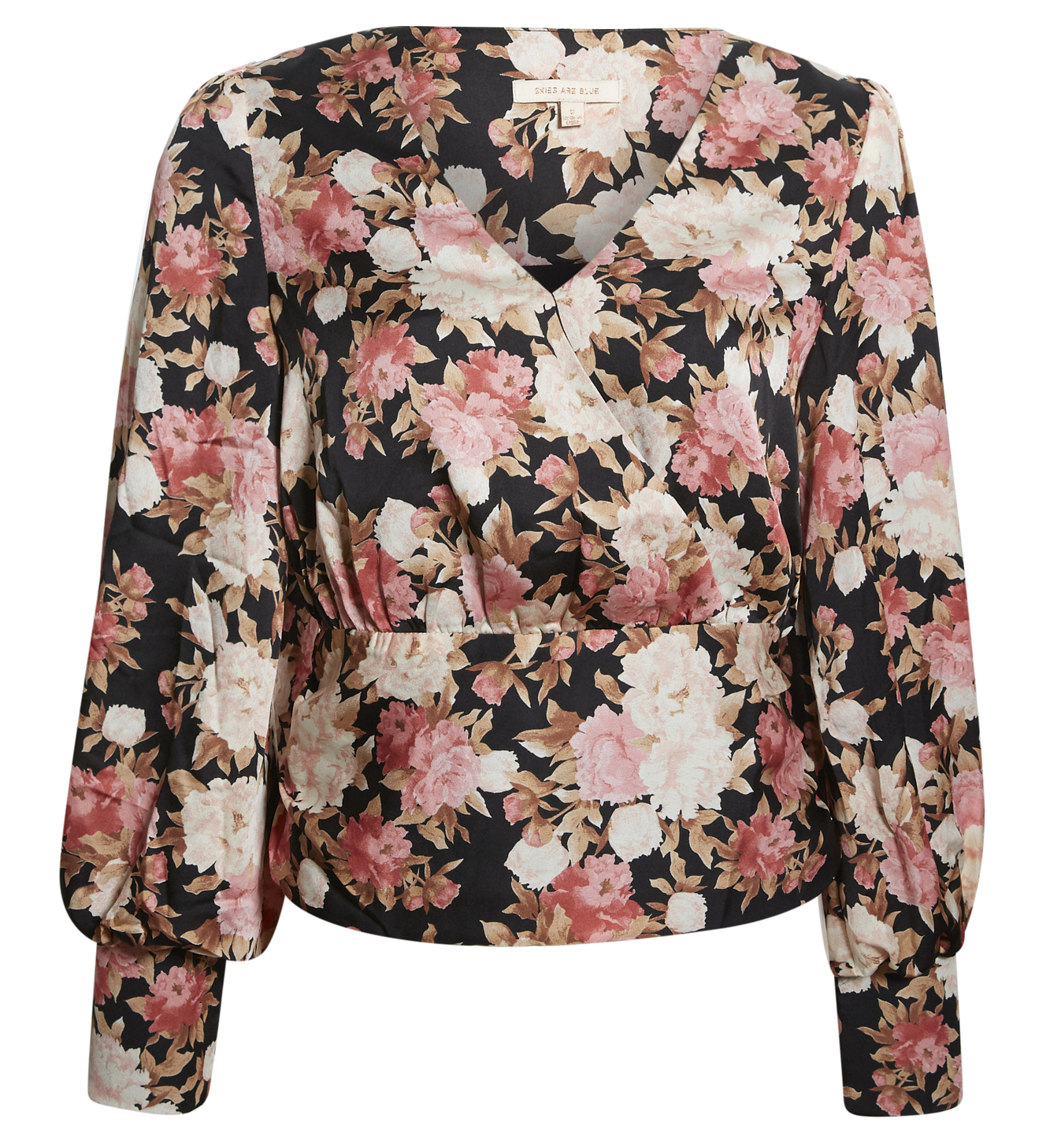 Skies are Blue Floral Puffed Sleeve Blouse
