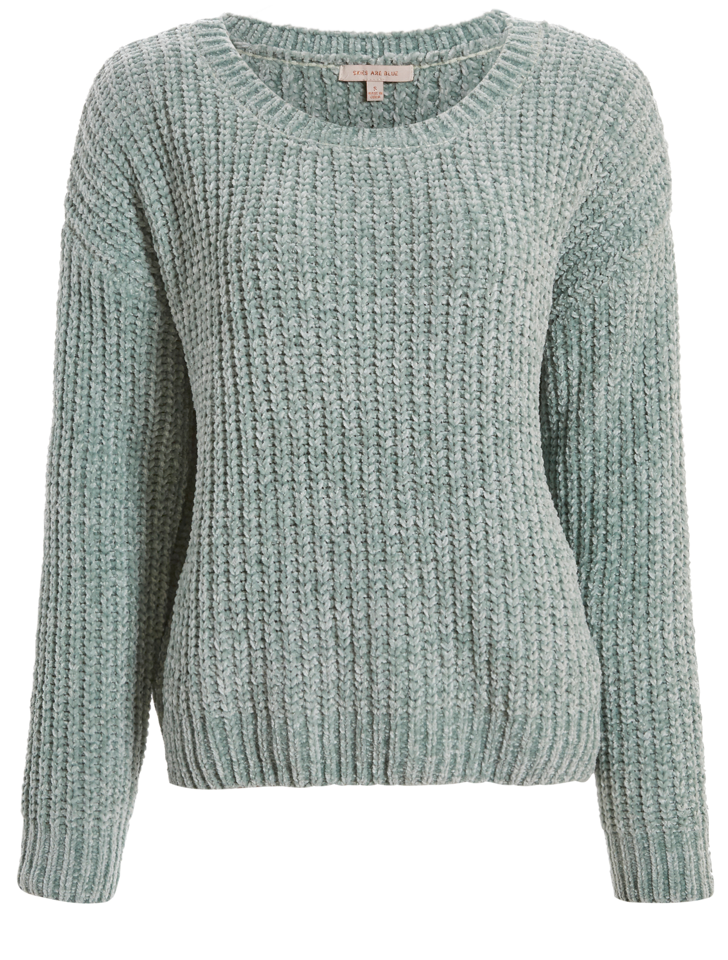 Skies are Blue Chenille Knit Sweater