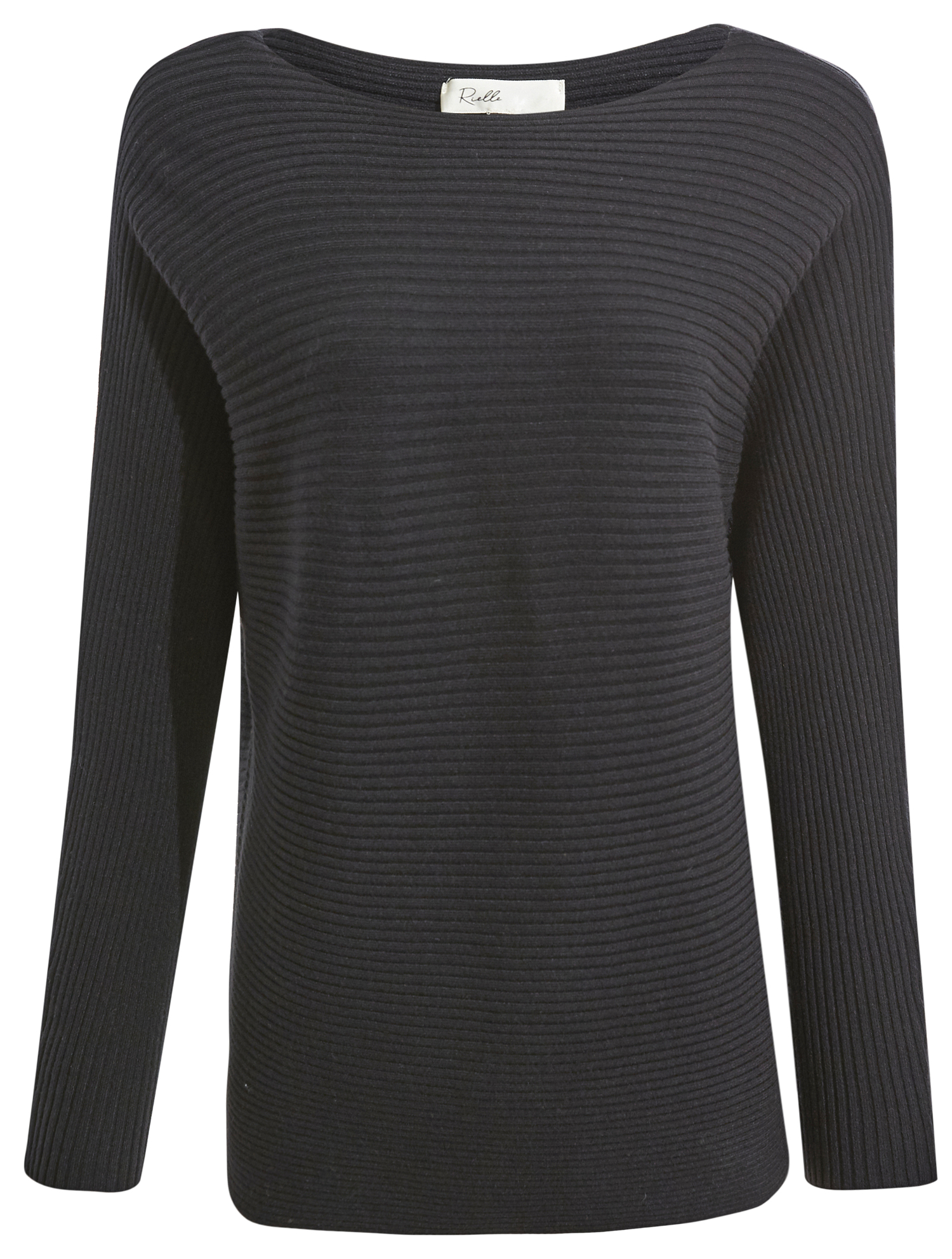 Ottoman Ribbed Boatneck Sweater