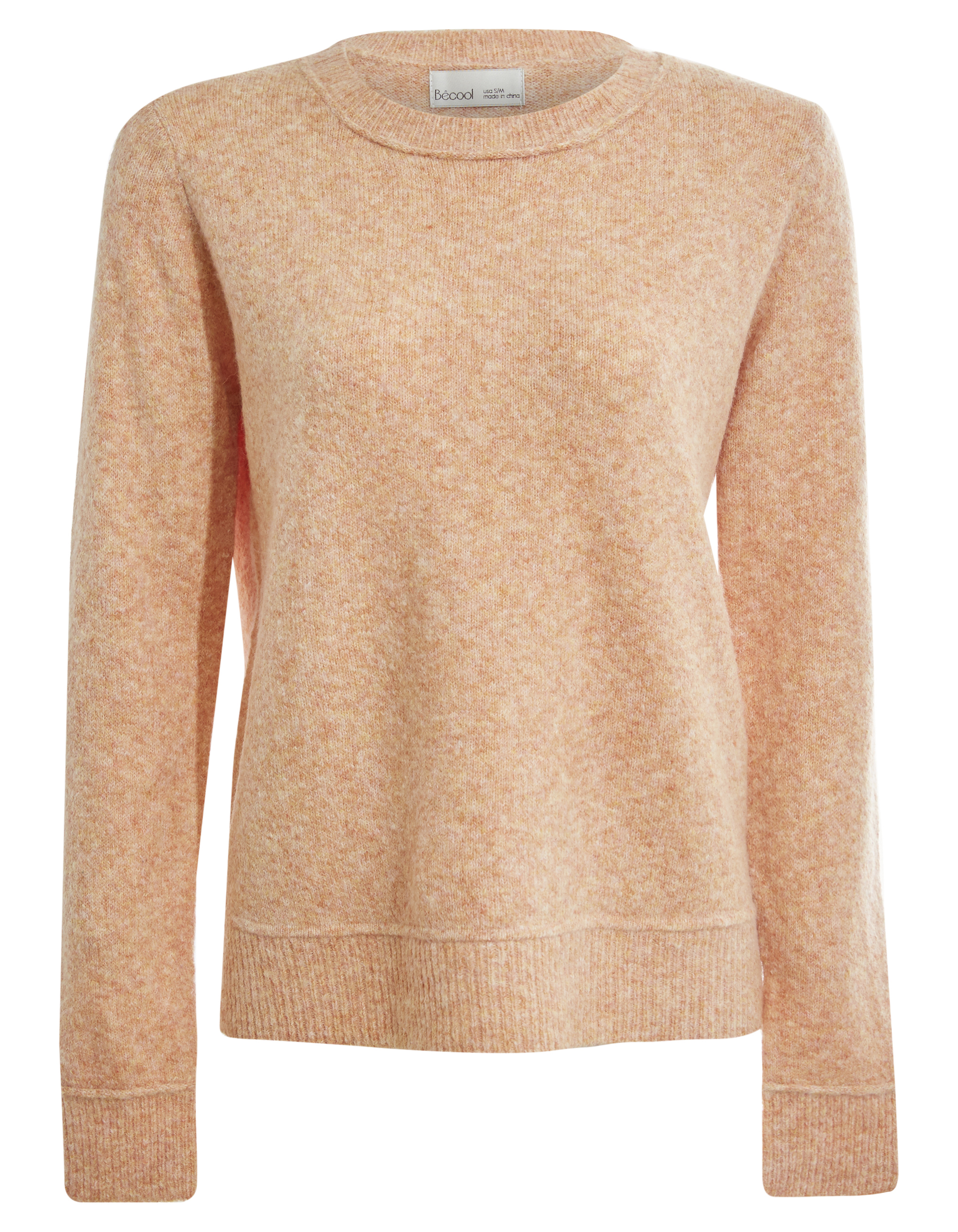 Knit Sweater With Ribbed Hem