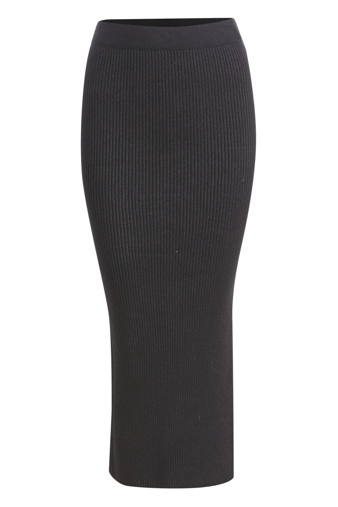 Ribbed Bodycon Midi Skirt