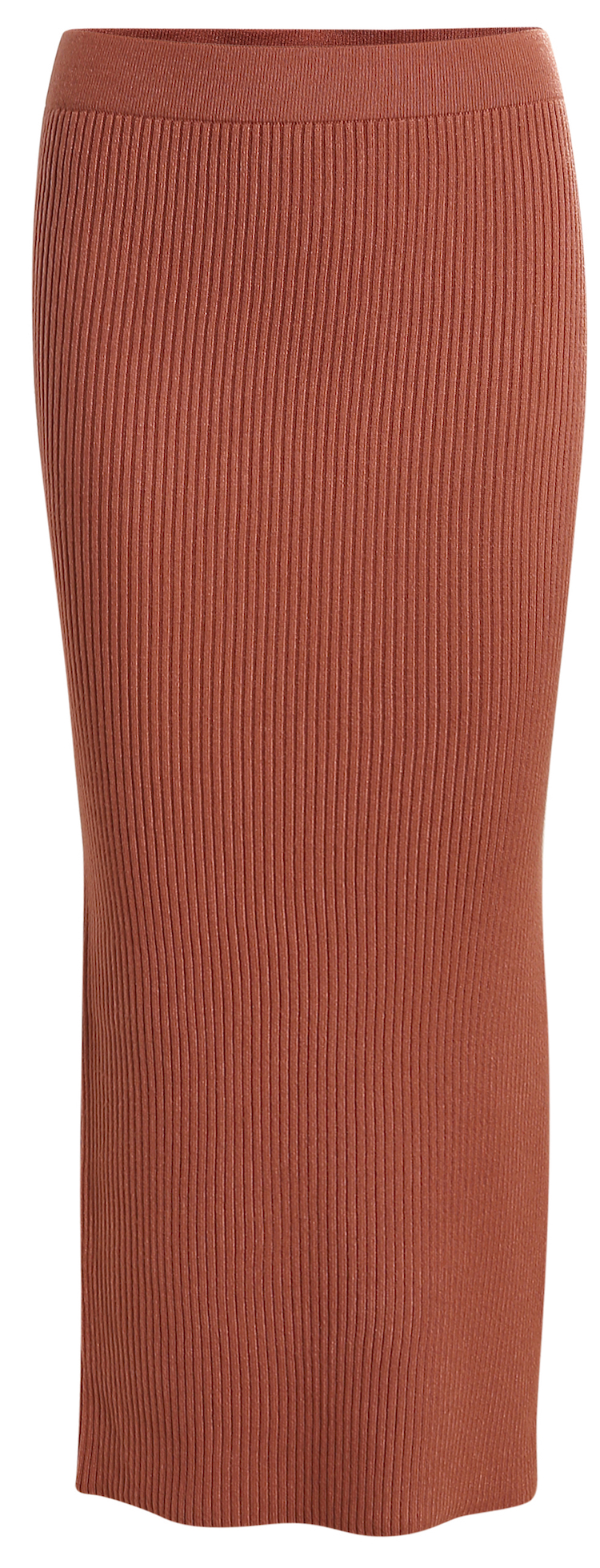 Ribbed Bodycon Midi Skirt