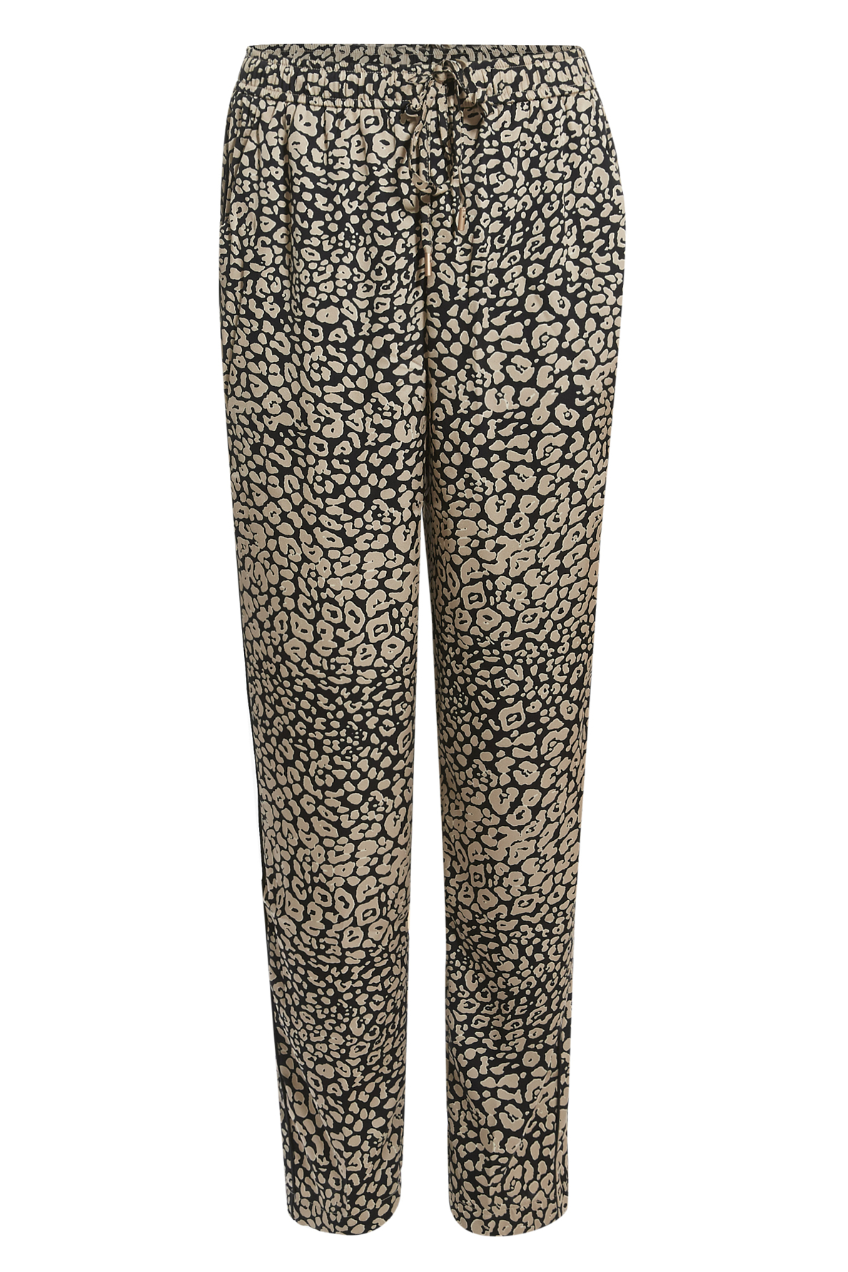 Skies Are Blue Animal Print Satin Jogger Pants