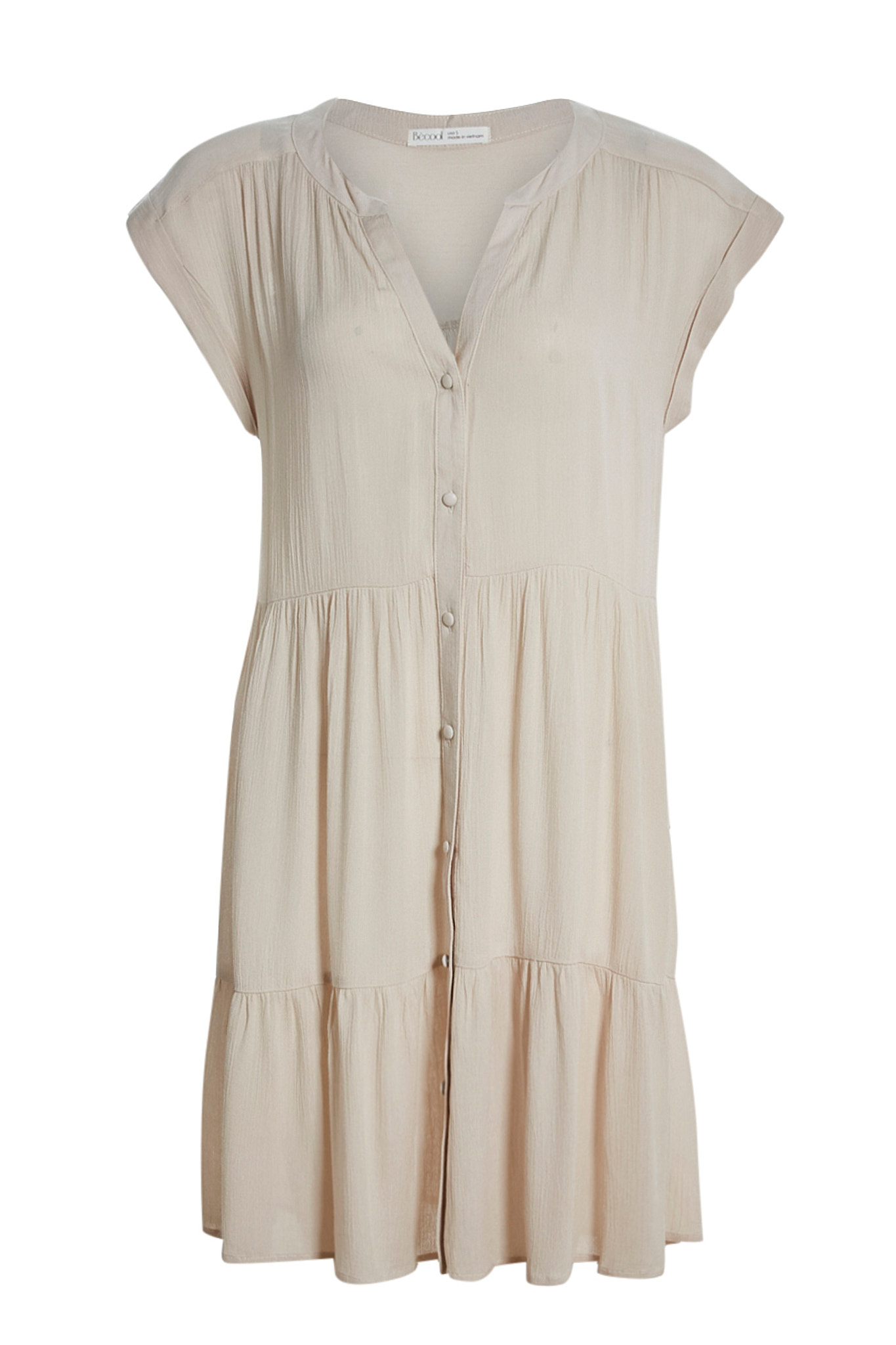 Tiered Button Front Babydoll Dress