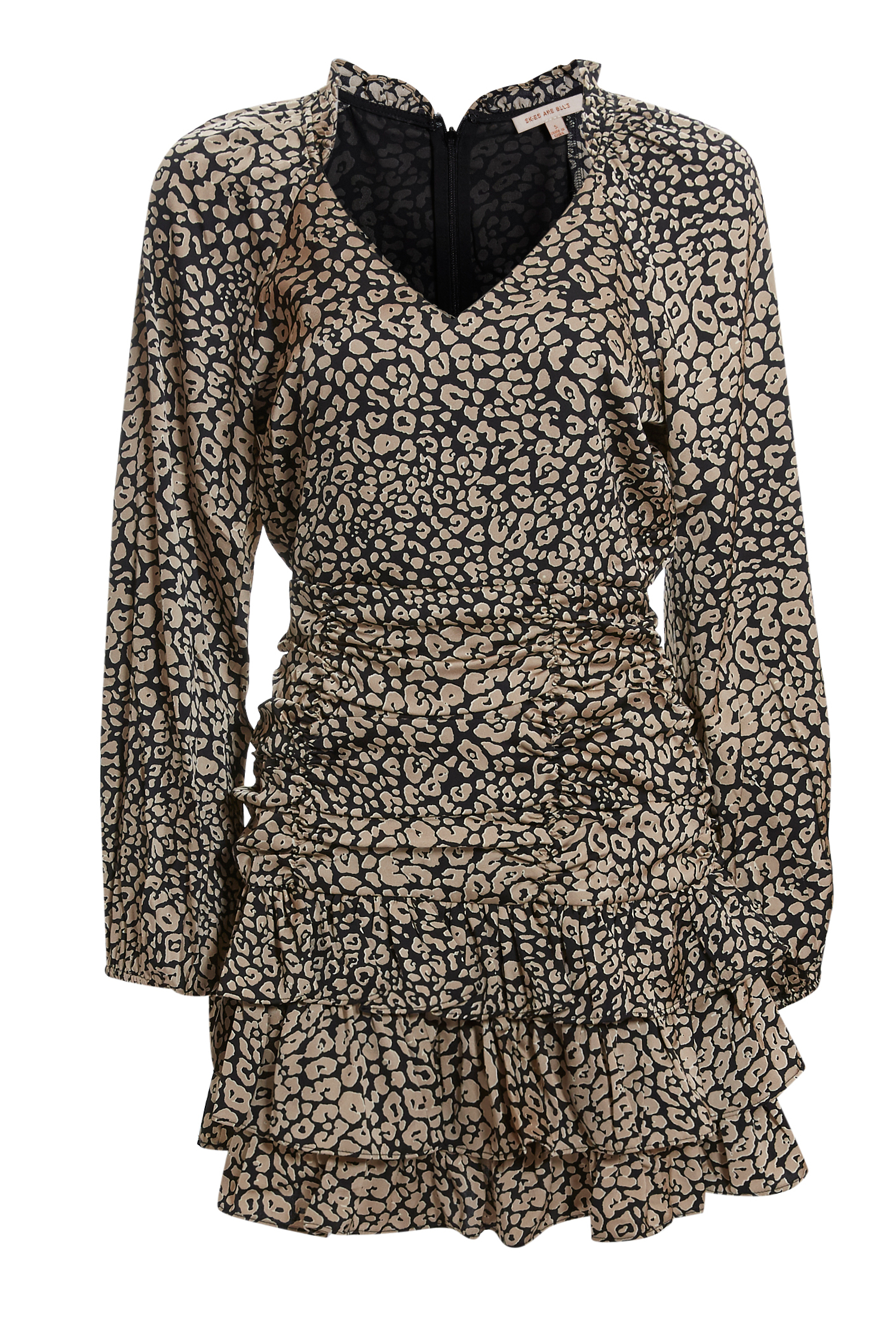 Animal Print Tiered Dress