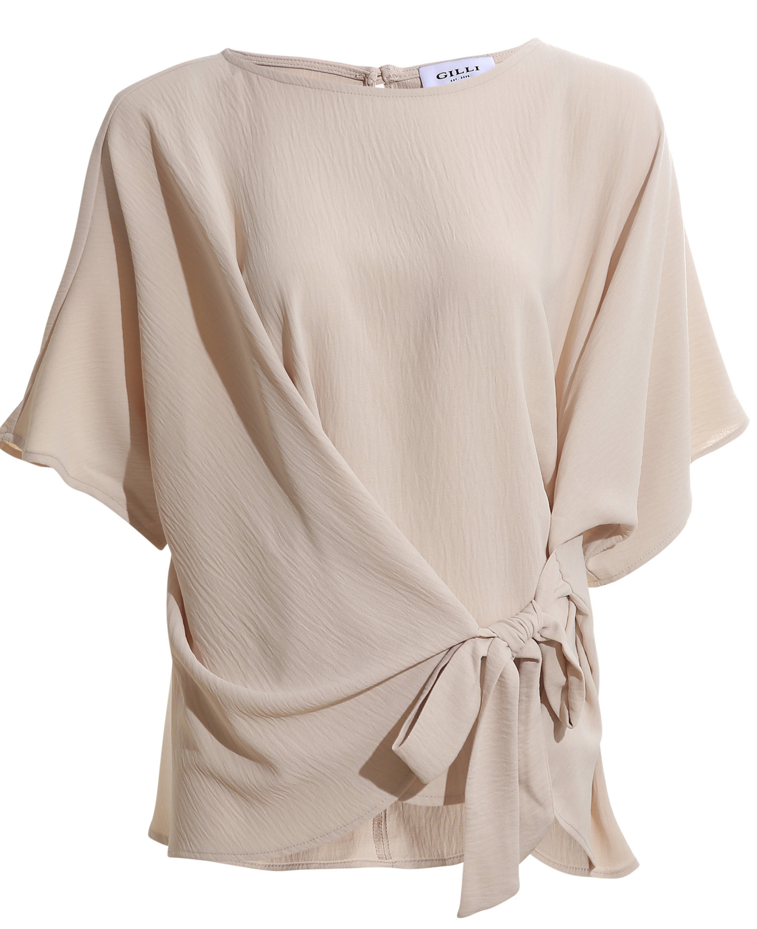 3/4 Sleeve Side Tie Top