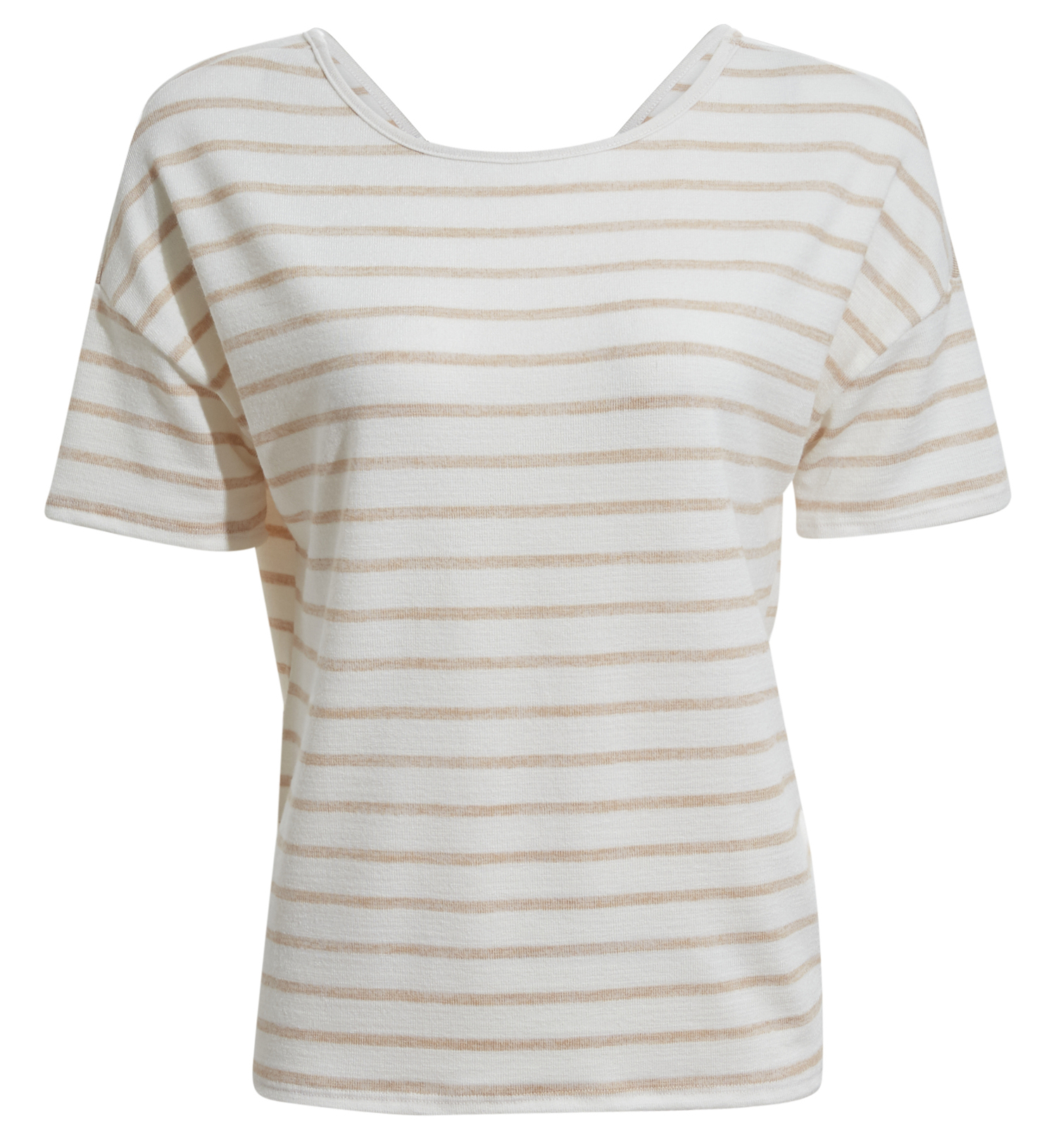 Back Ruching Stripe Top