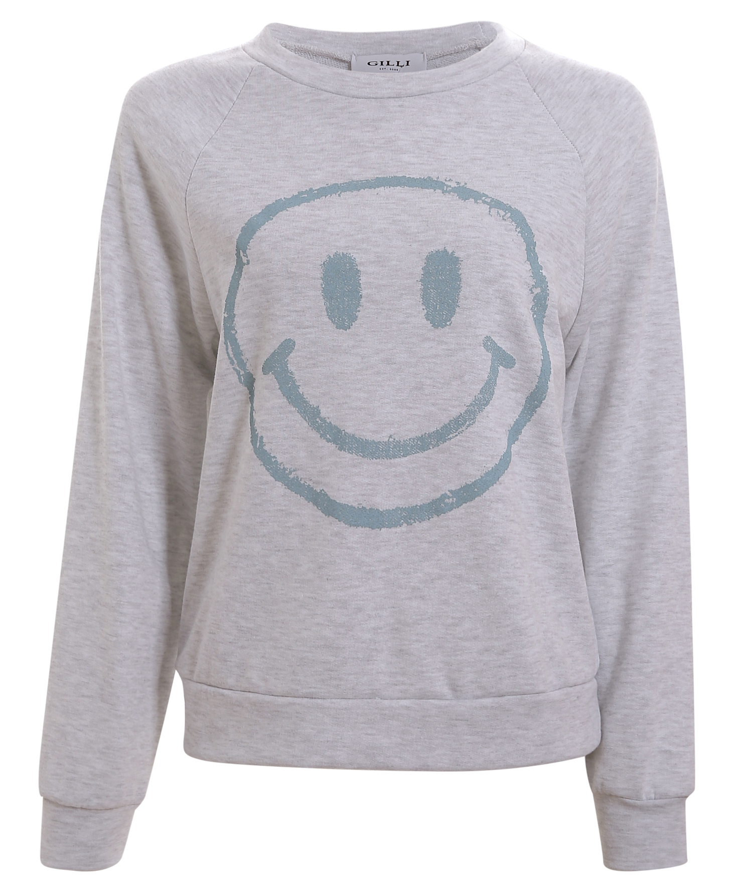 Smiley Face Graphic Print Top
