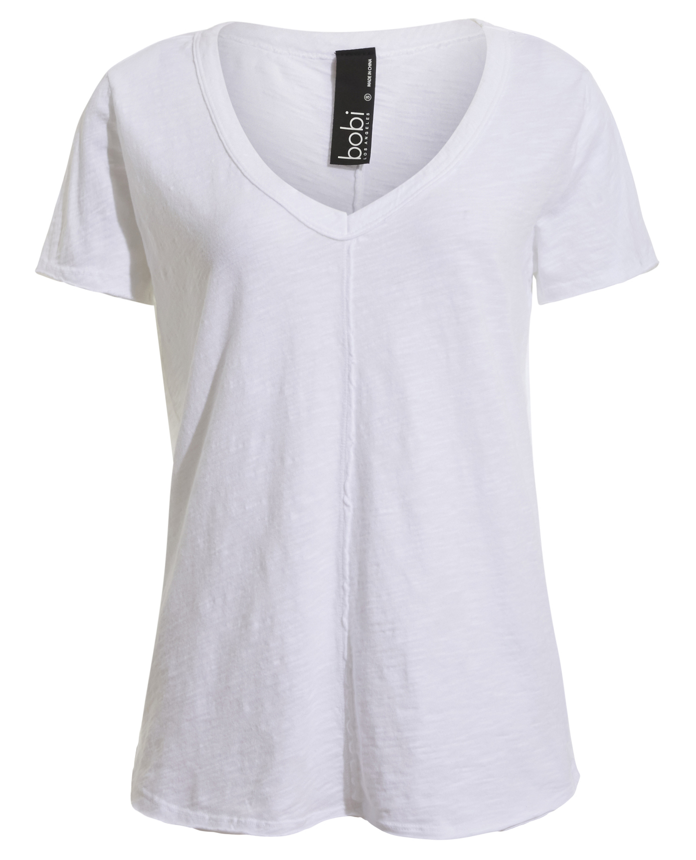 Center Seam V-Neck Tee