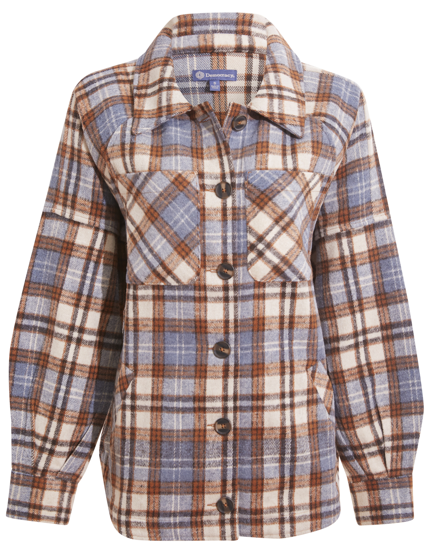 Democracy Plaid Jacket