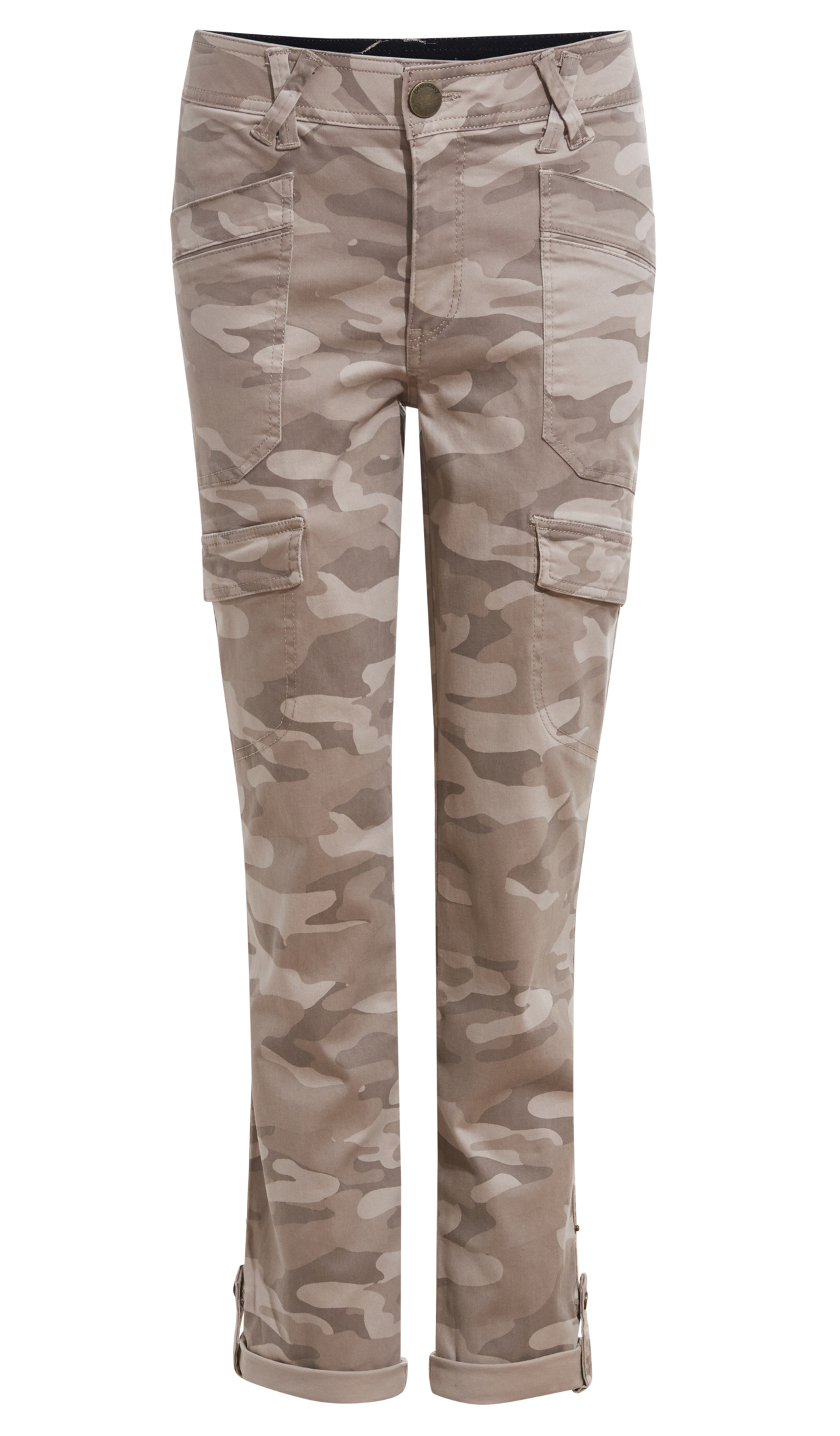 Democracy 'Ab'Solution High Rise Roll Cuff Utility Pants