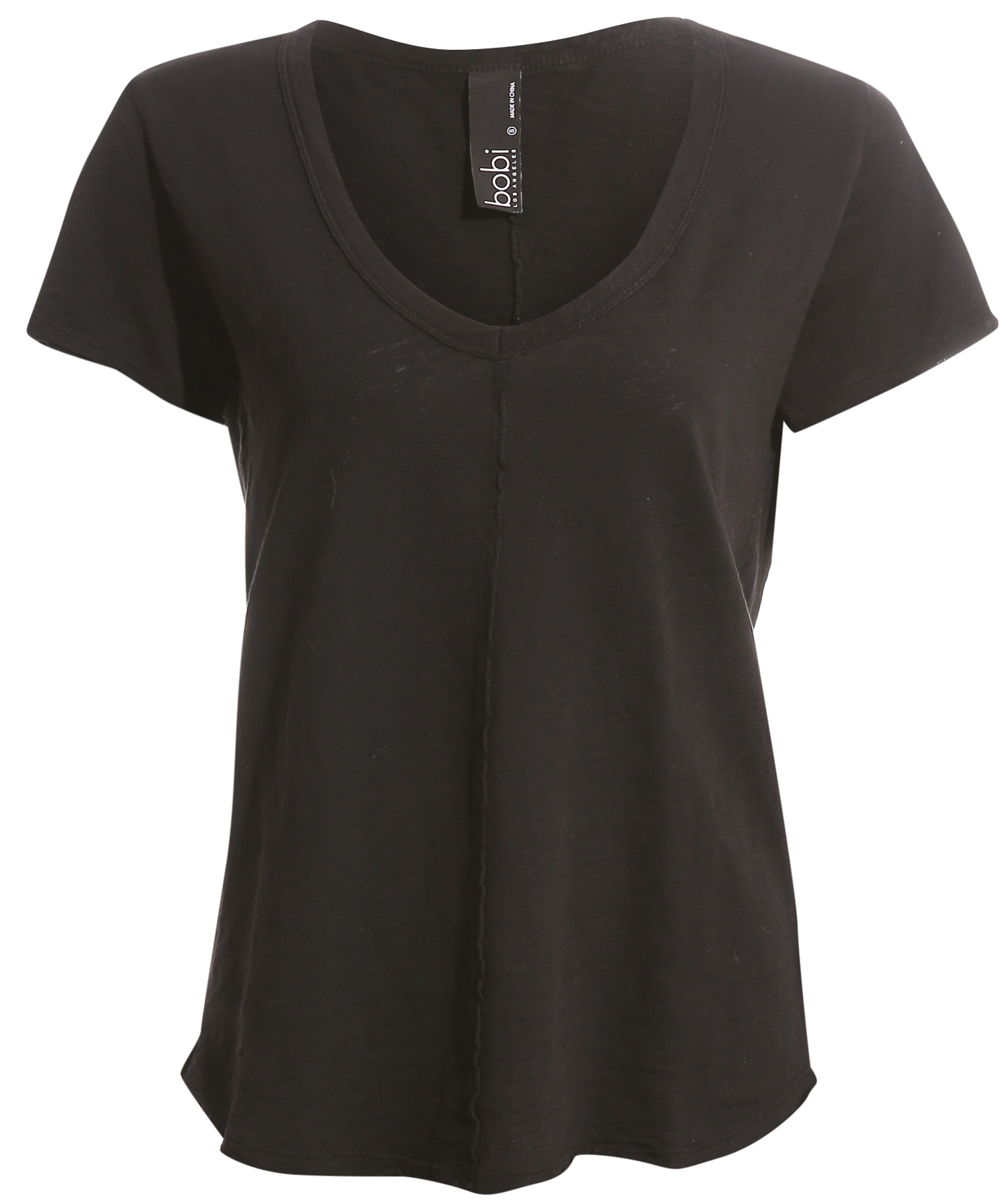 Center Seam V-Neck Tee