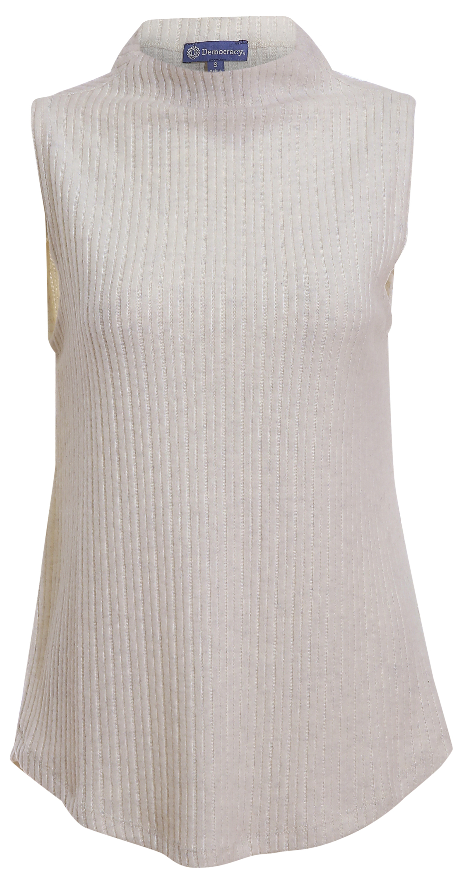 Democracy Sleeveless Mock Neck Knit Top