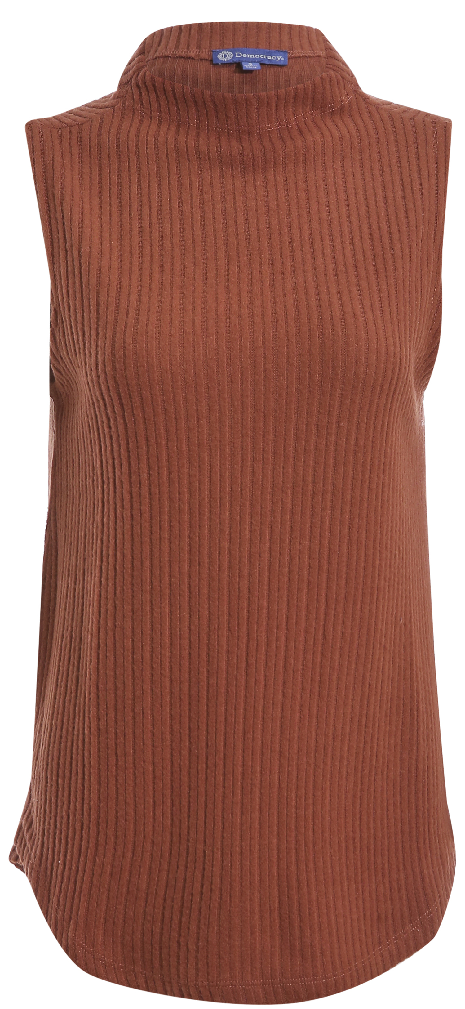 Democracy Sleeveless Mock Neck Knit Top