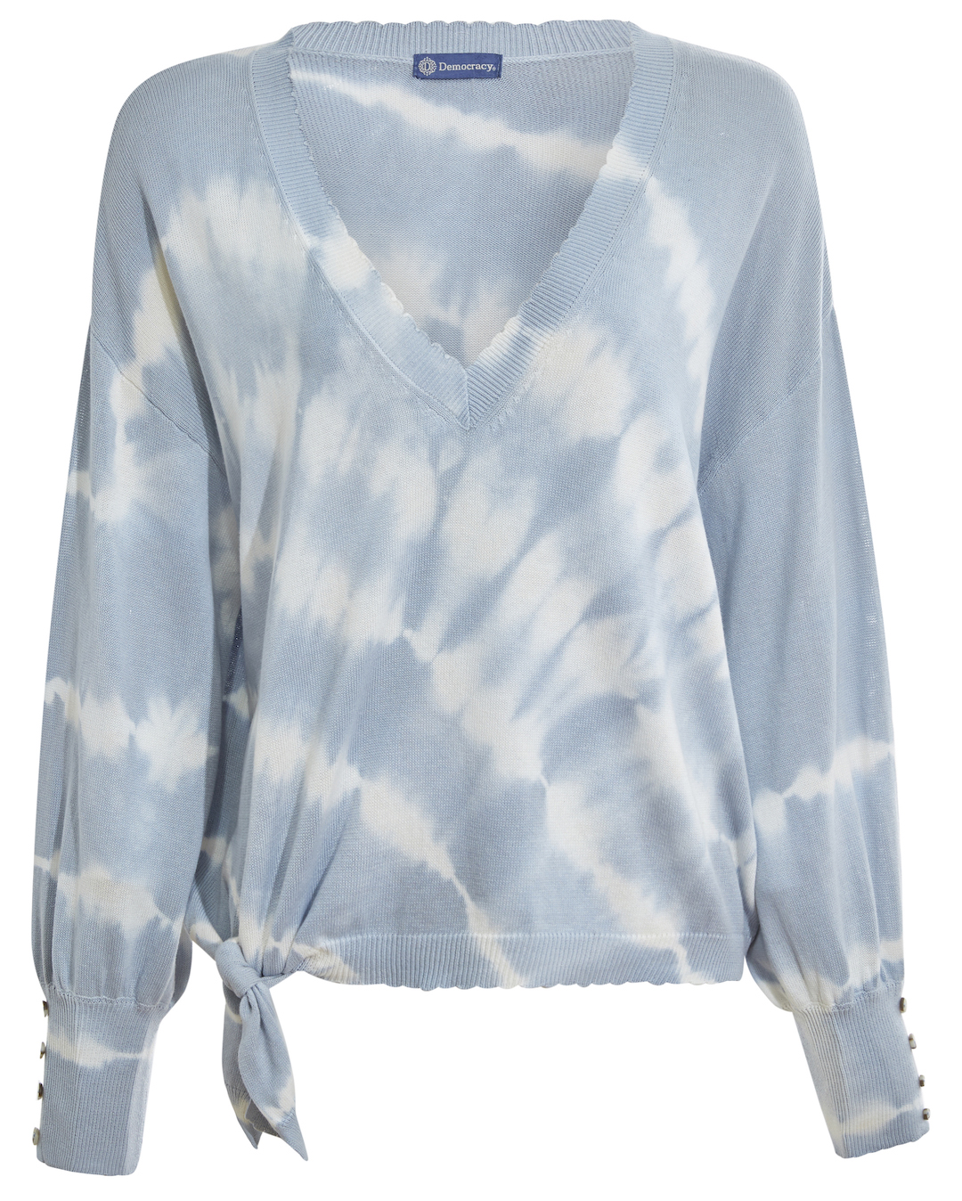 Democracy V-Neck Tie Dye Sweater